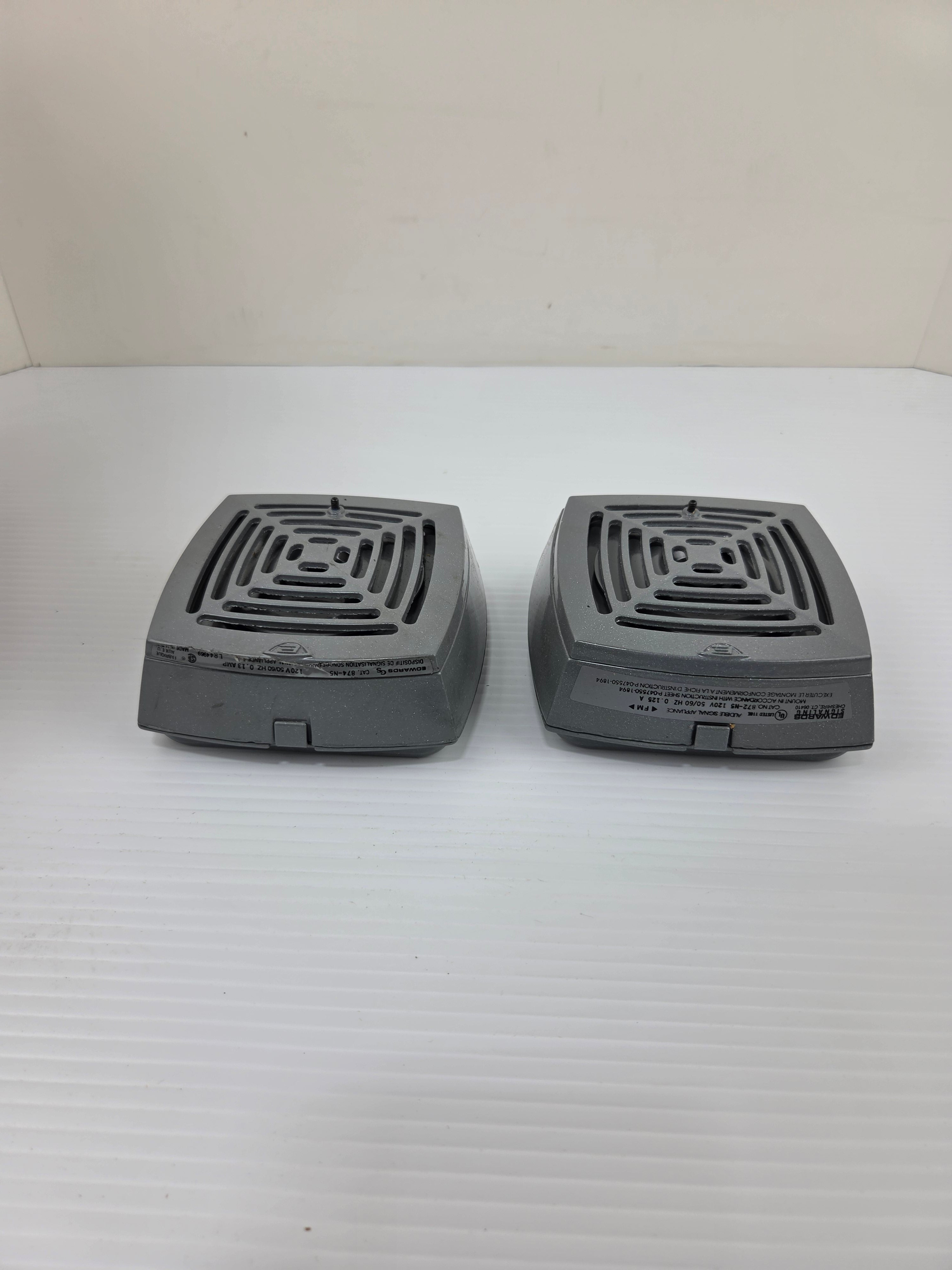 Edwards Signaling 872-N5 Audible Signal Appliance 874-N5 120V 50/60Hz - Lot of 2