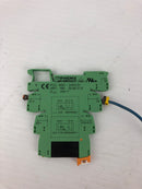 Phoenix Contact Base and Relay PLC-BSC-24DC/21 and ART-NR 2966618 - Lot of 5