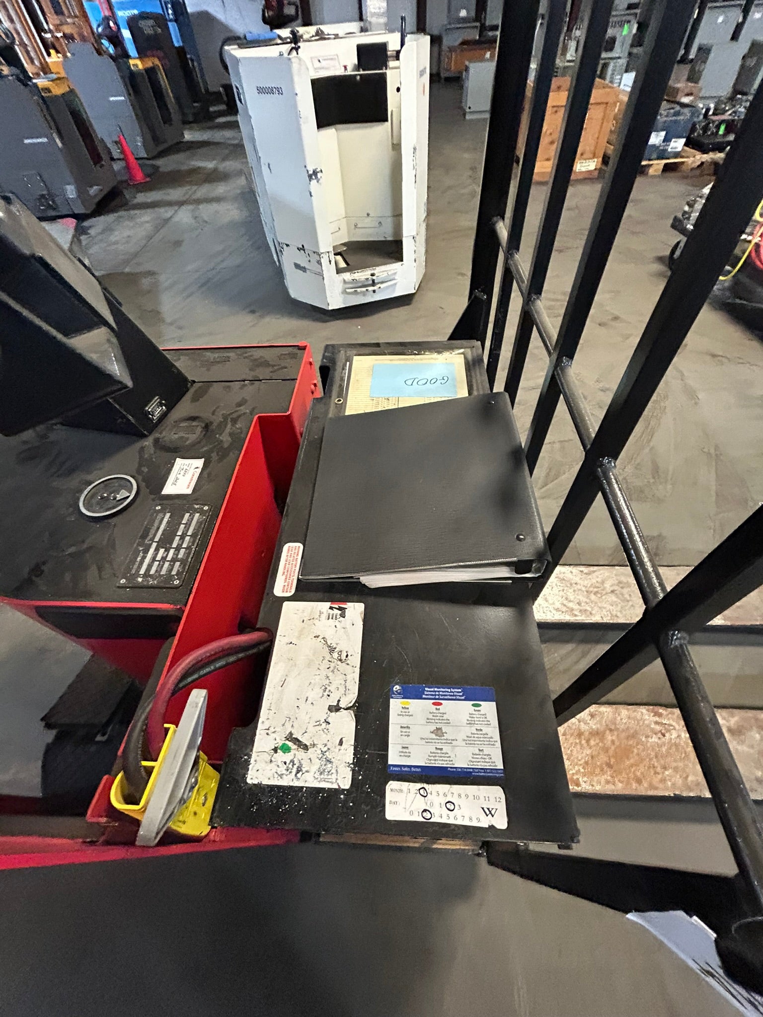 Crown 80PR-28-3 Electric Pallet Jack Stand-Up Rider Lift Long Forks 8000 Lb. 24V