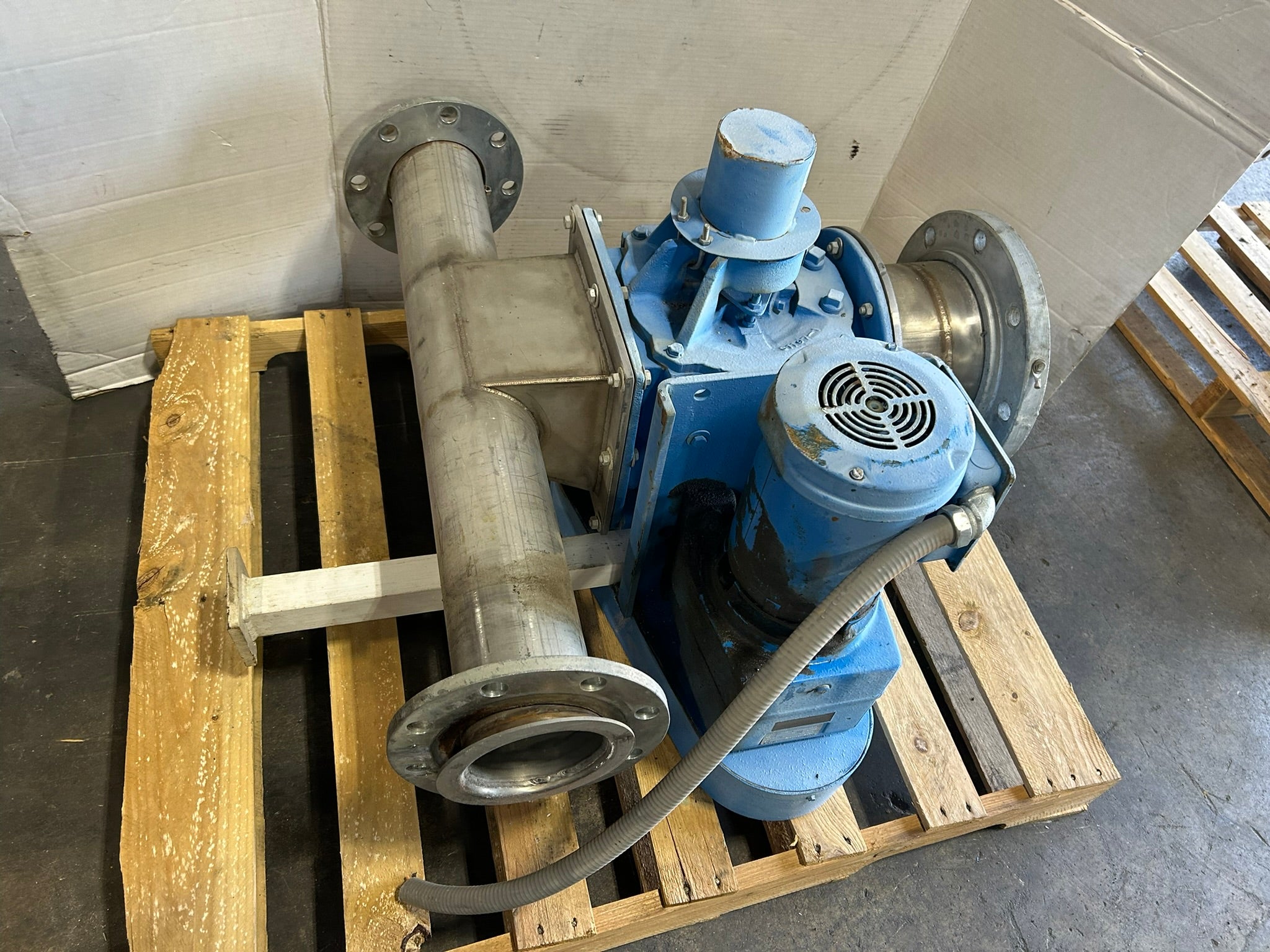 Andritz Sprout 10X8 STD Blower Rotary Airlock Valve w/ Gearbox & Motor 07-00061