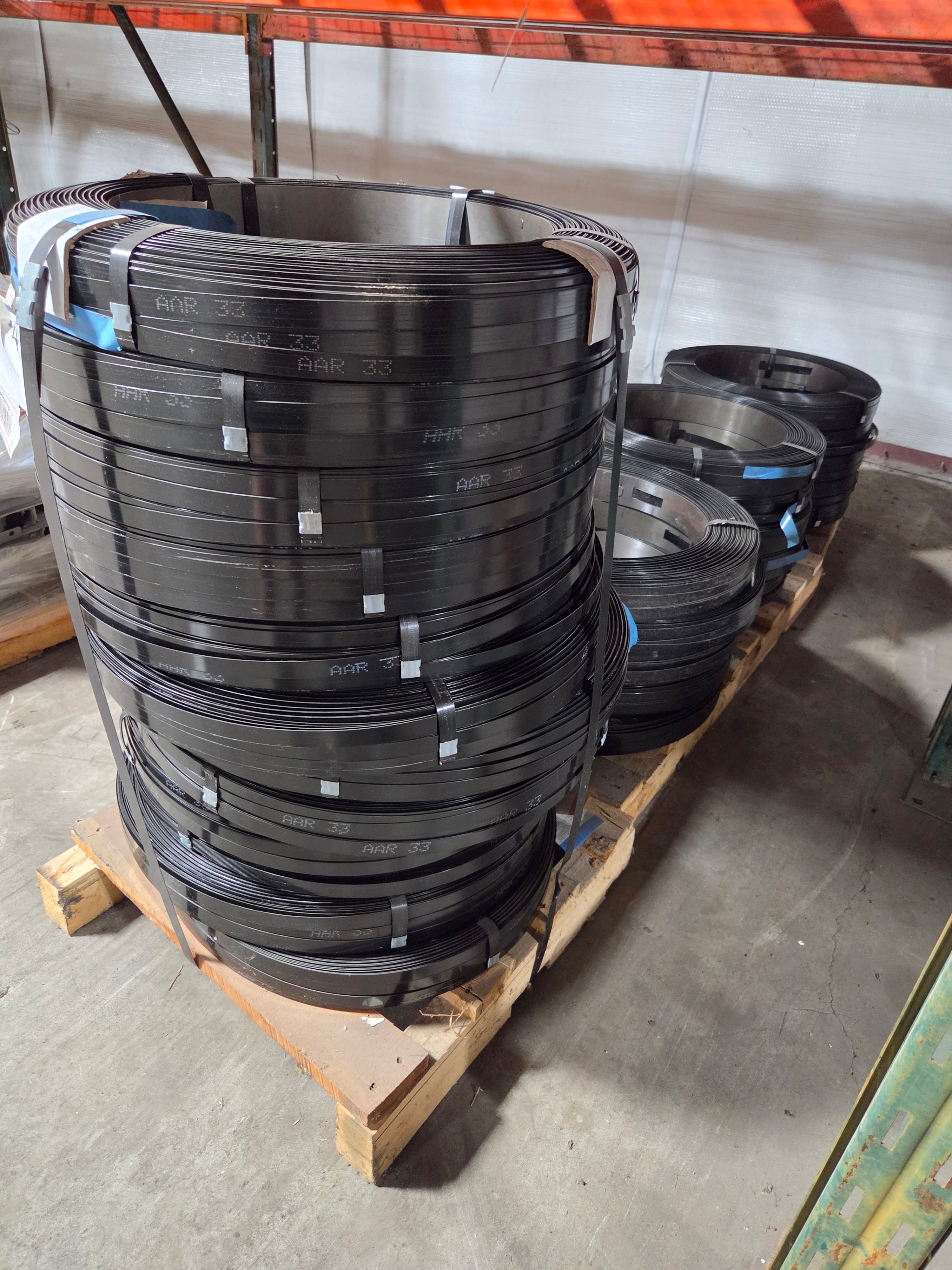 Steel Banding Roll High Tensile Metal Strapping 3/4" W x .029" Thick Palletizing