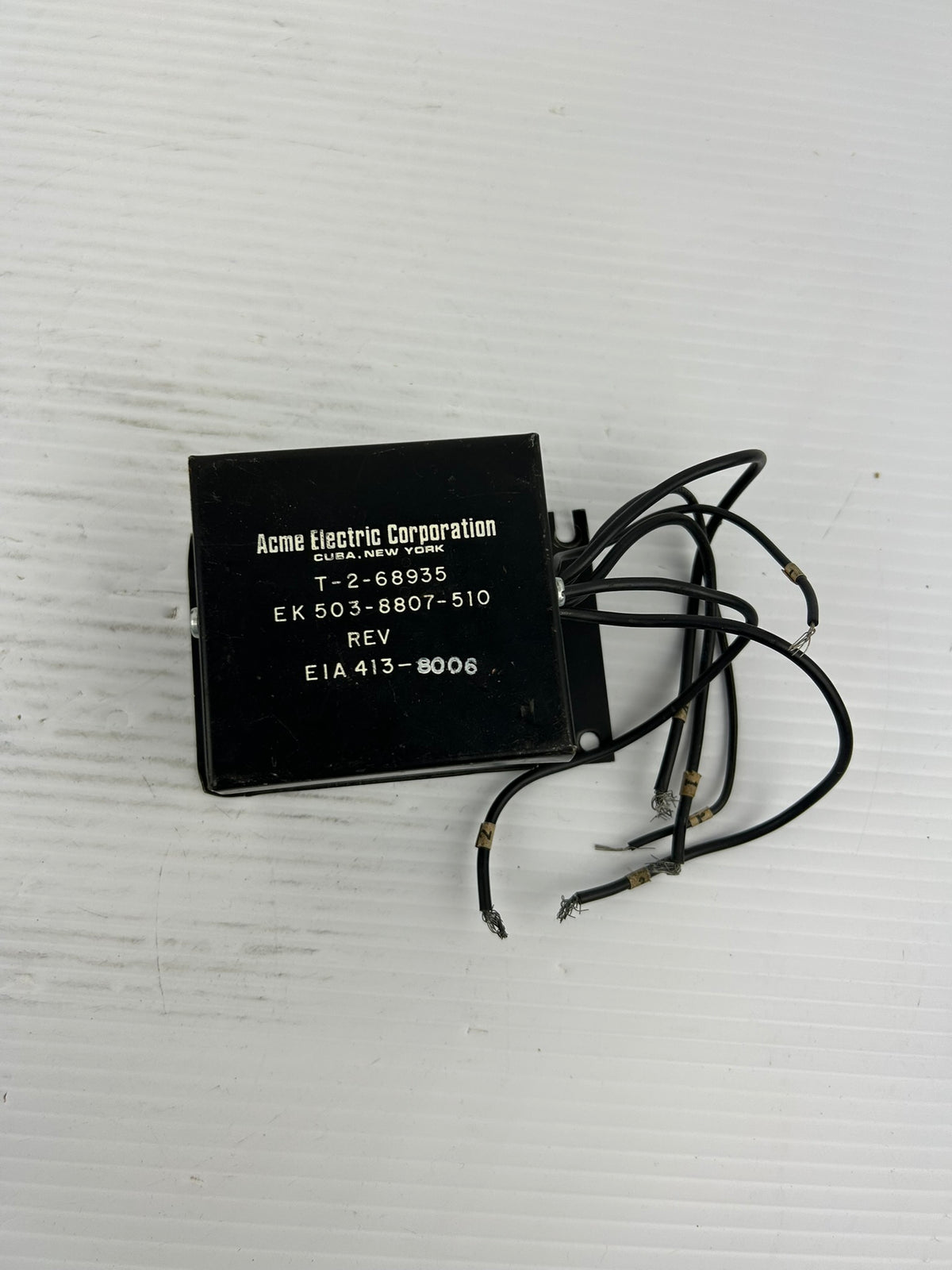 Acme Electric Corp T-2-68935 Transformer EK503-8807-510 EIA413-8006