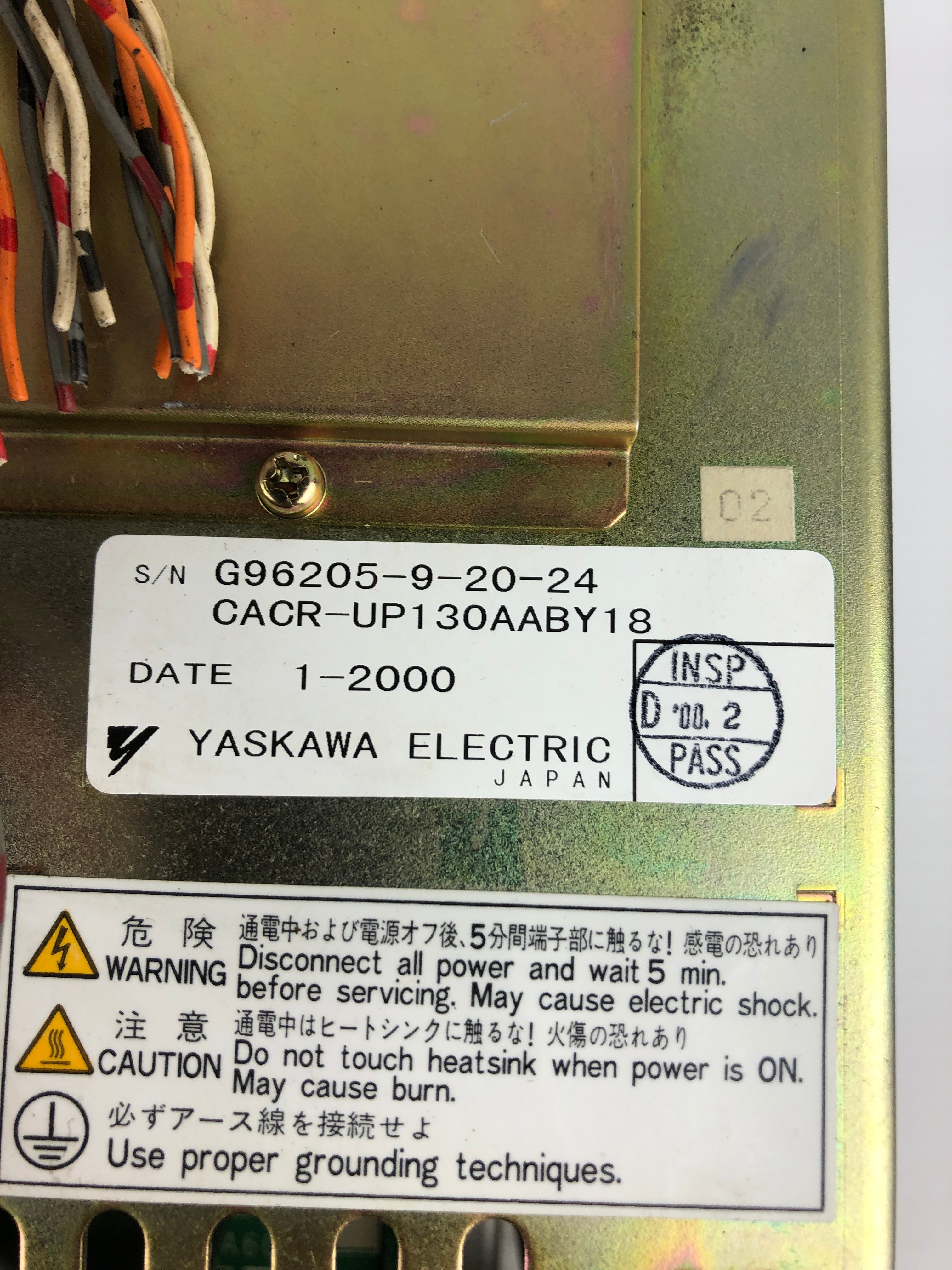 Yaskawa Electric CACR-UP130AABY18 Servo Controller