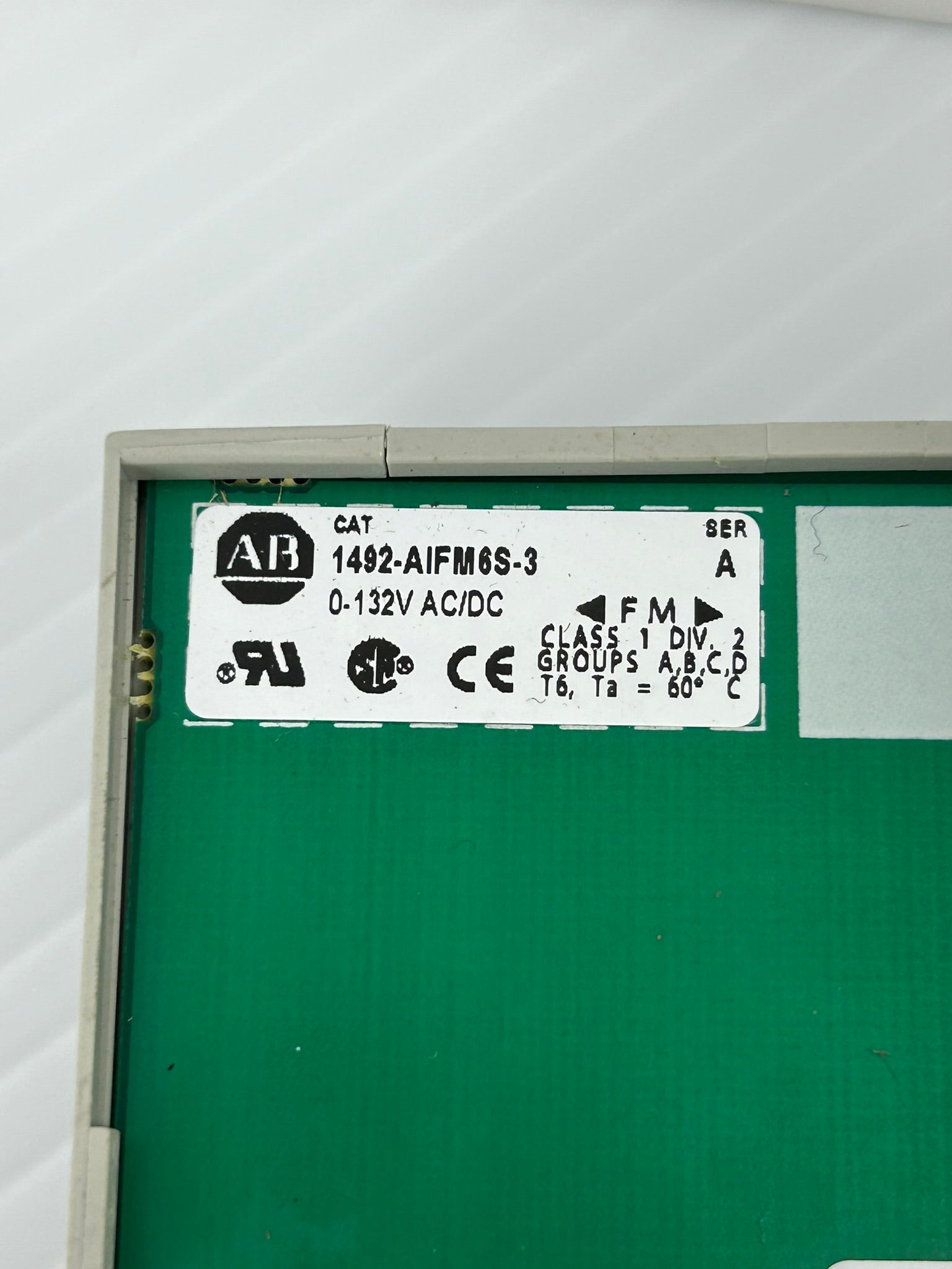 Allen-Bradley 1492-AIFM6S-3 Interface Module Series A Class 1 0-132V