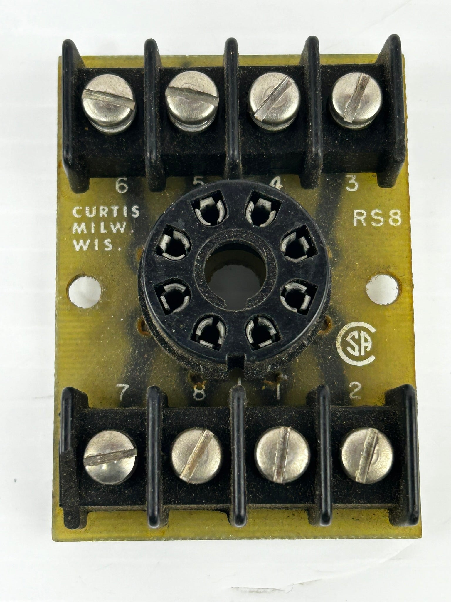 Curtis Mil RS8 Circuit Board Relay Socket (lot of 3)
