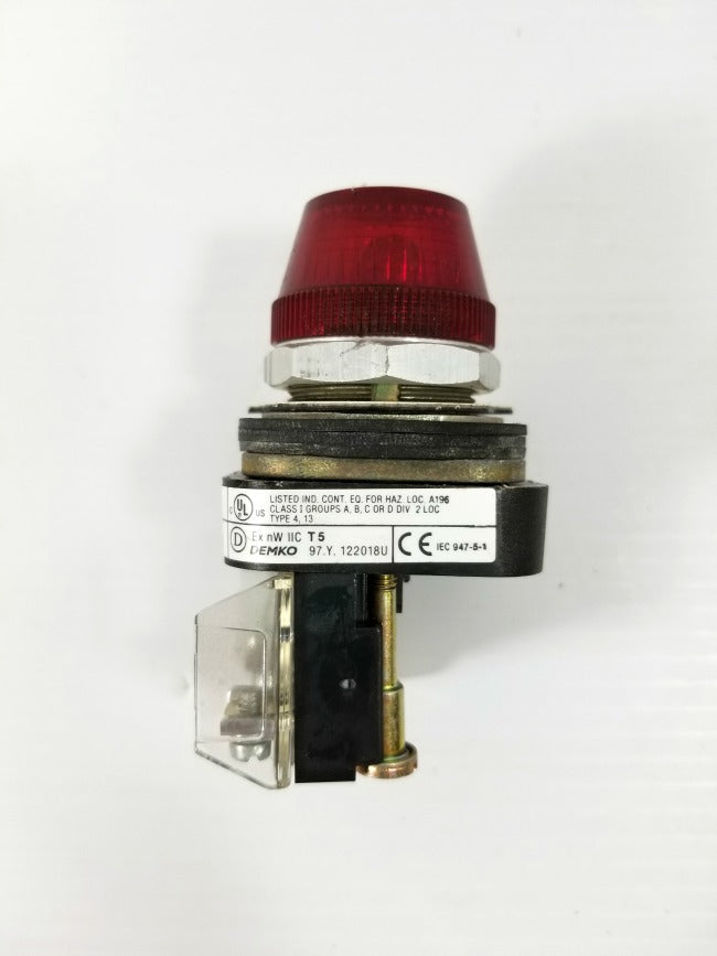 Allen-Bradley 800T-QH24R Series T Red Lens Pilot Light 24VAC/DC