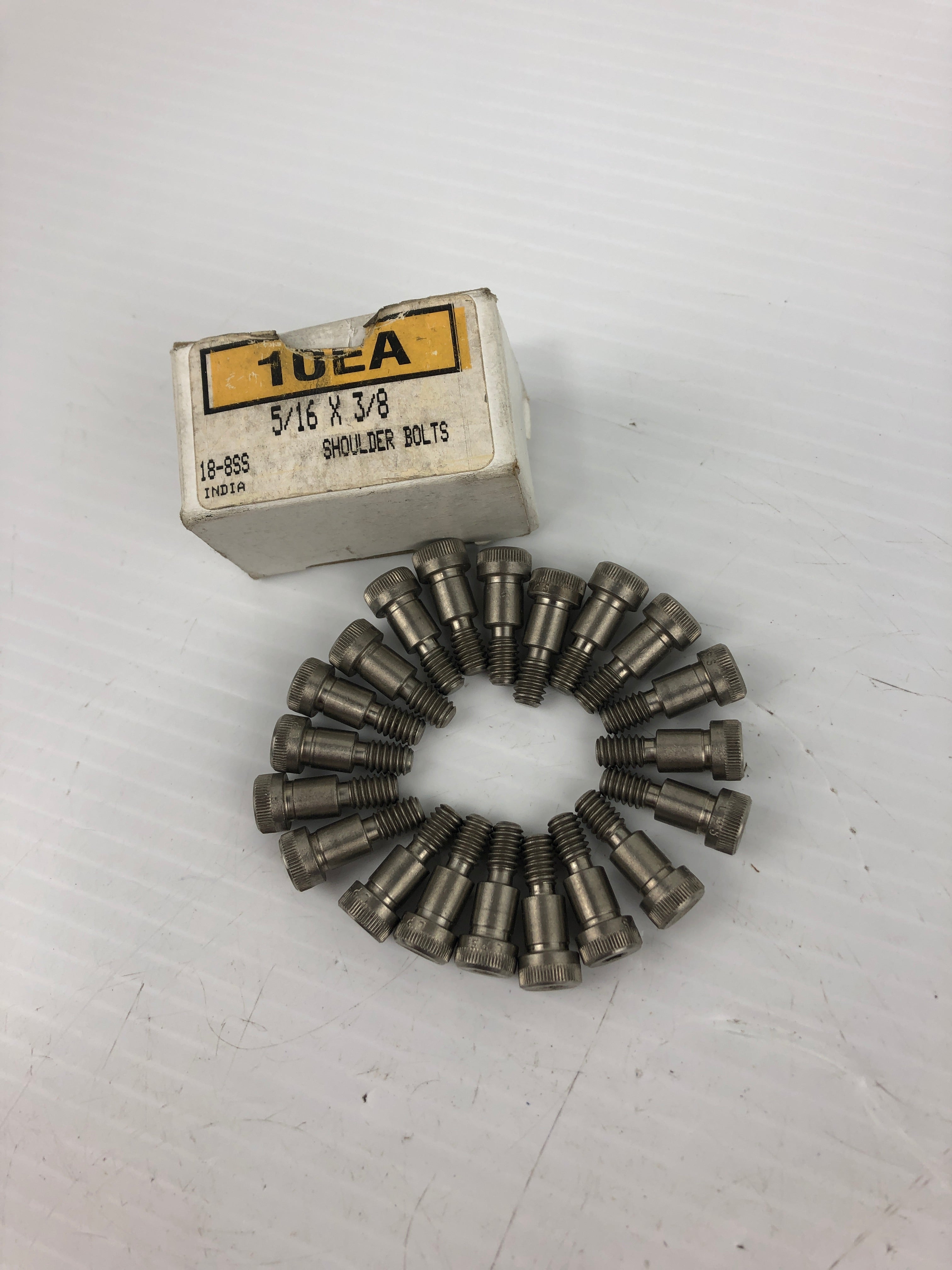 Shoulder Bolts 18-8SS 5/16" x 3/8" - Lot of 20