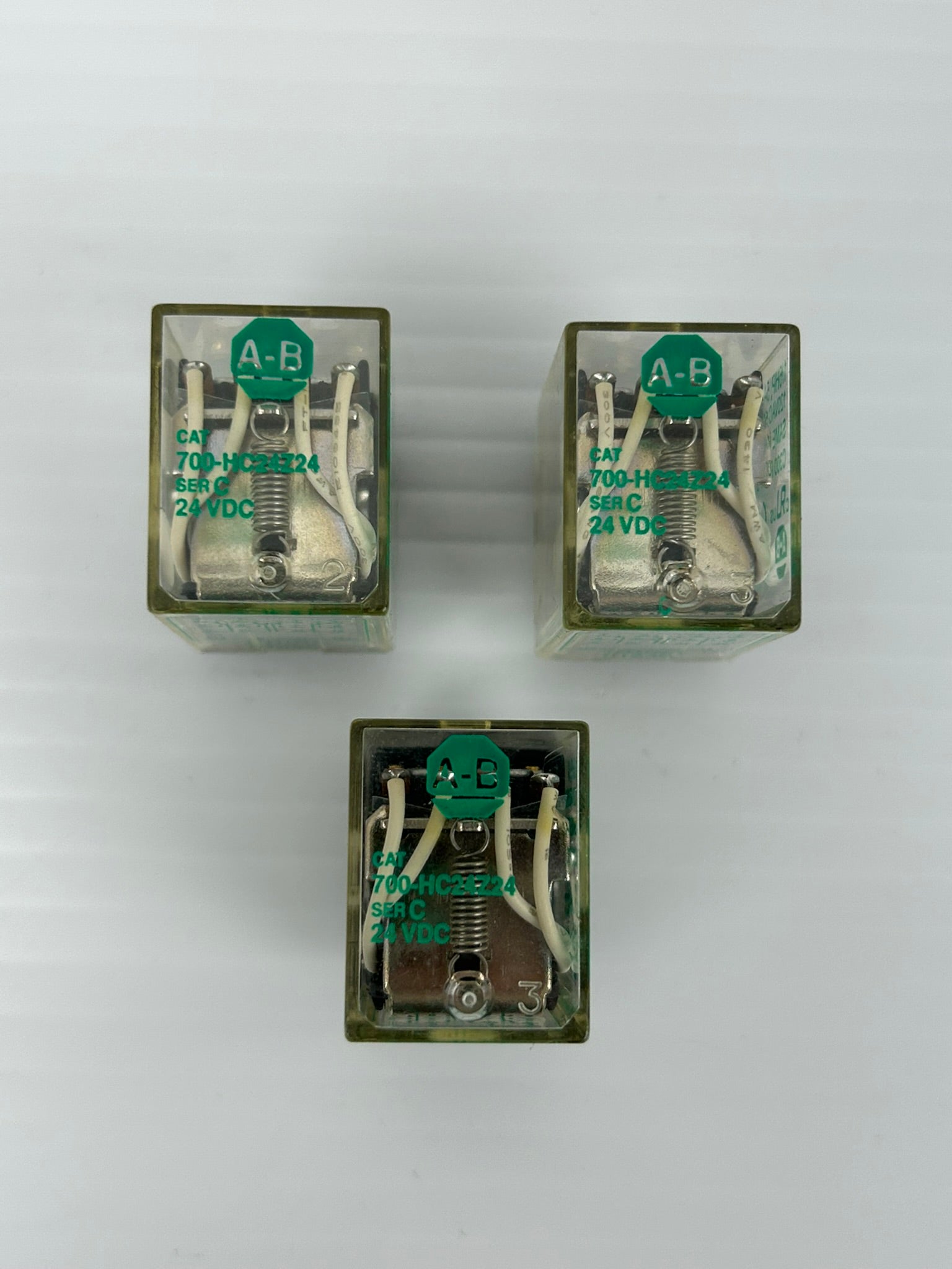 Allen-Bradley 700-HC24Z24 Relay Series C 1/6HP 24VDC 5A 50/60Hz - Lot of 3