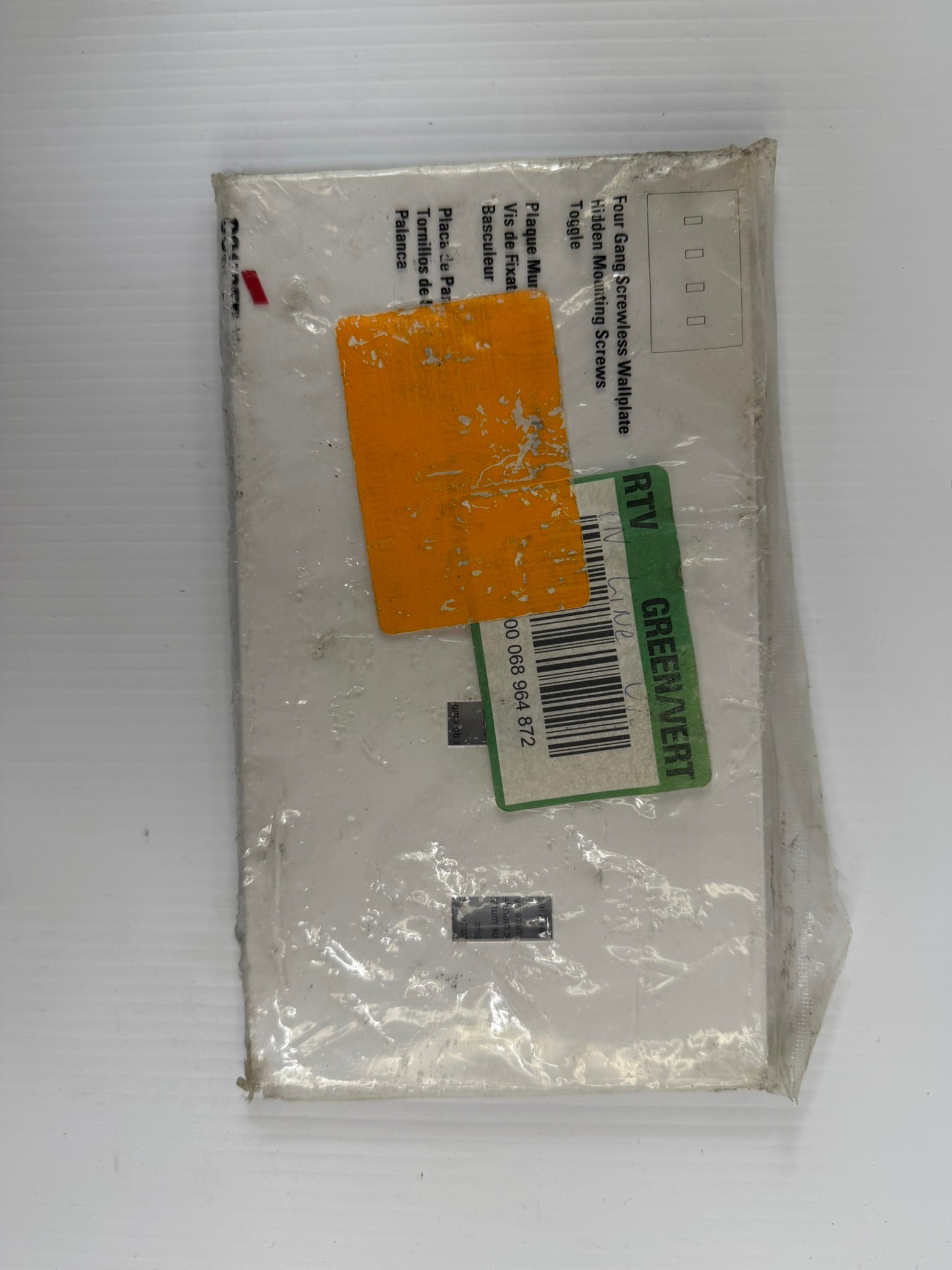 Cooper Wiring 4-Gang Toggle Switch Plate PJ54W White