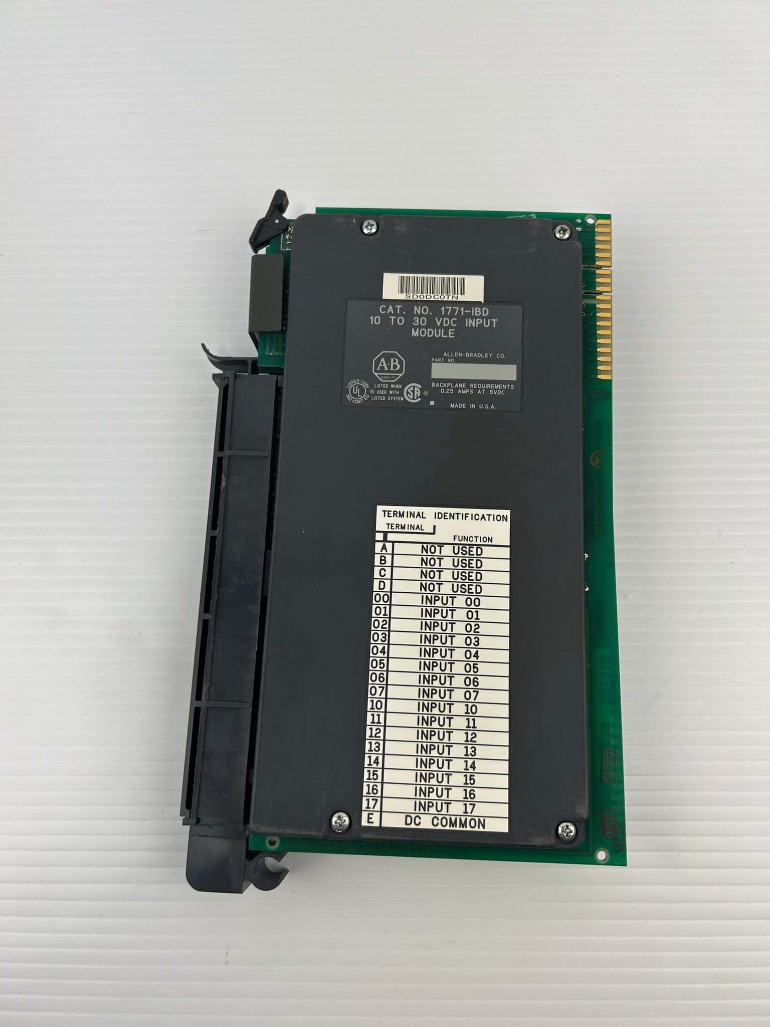 Allen Bradley 1771-IBD Input Module 10-30VDC 0.25A at 5VDC