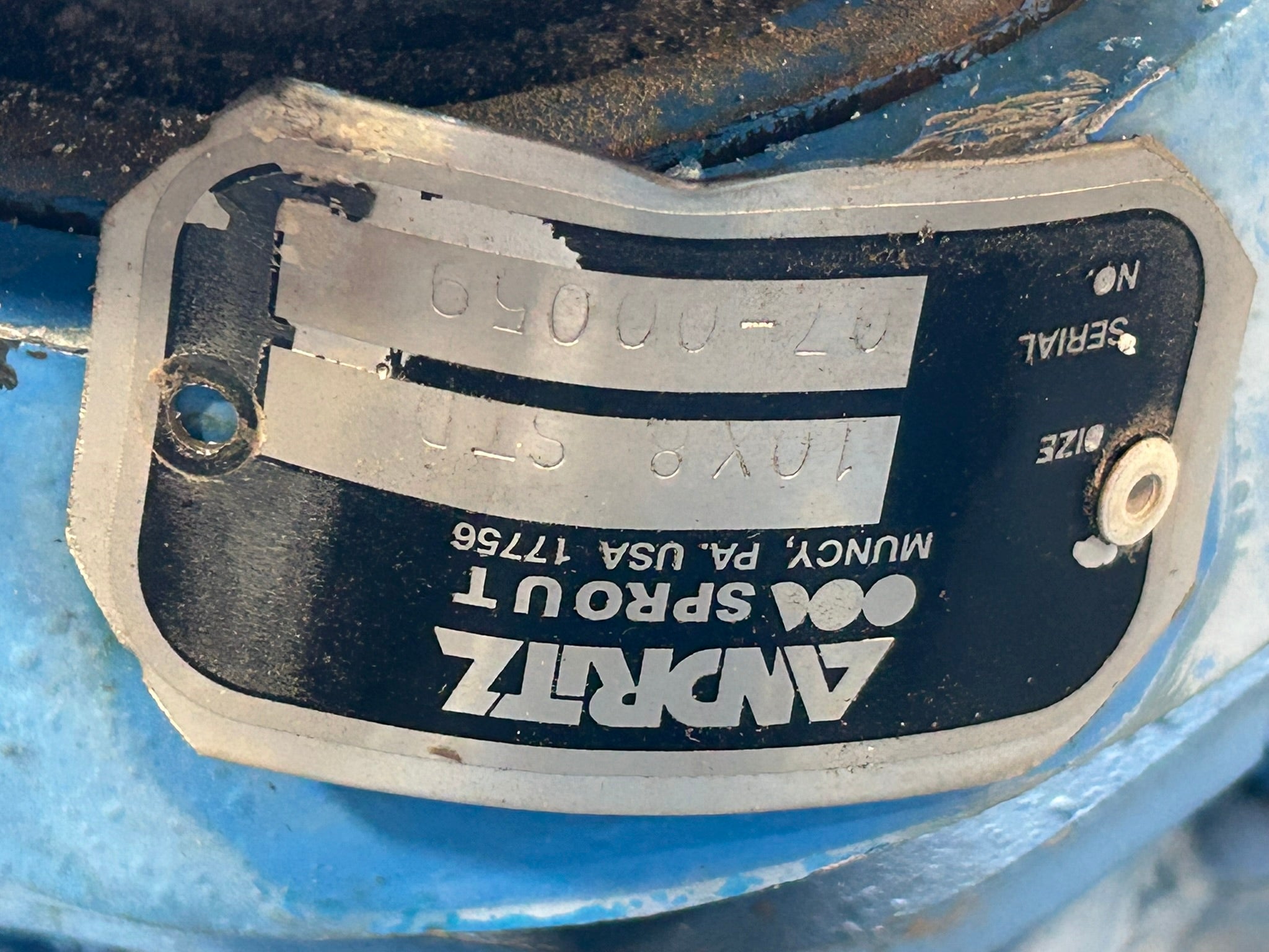 Andritz Sprout 10X8 STD Blower Rotary Airlock Valve w/ Gearbox & Motor 07-00059