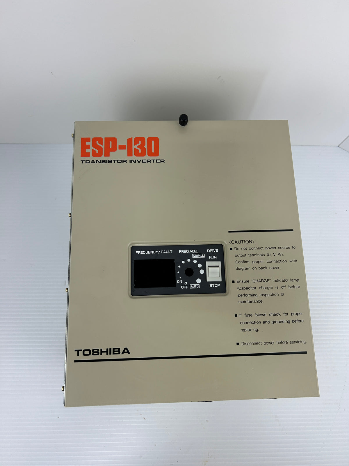Toshiba VT130G1-4015B0E Transistor Inverter ESP-130 1HP 1.5kVA 460V 2.5A 3PH