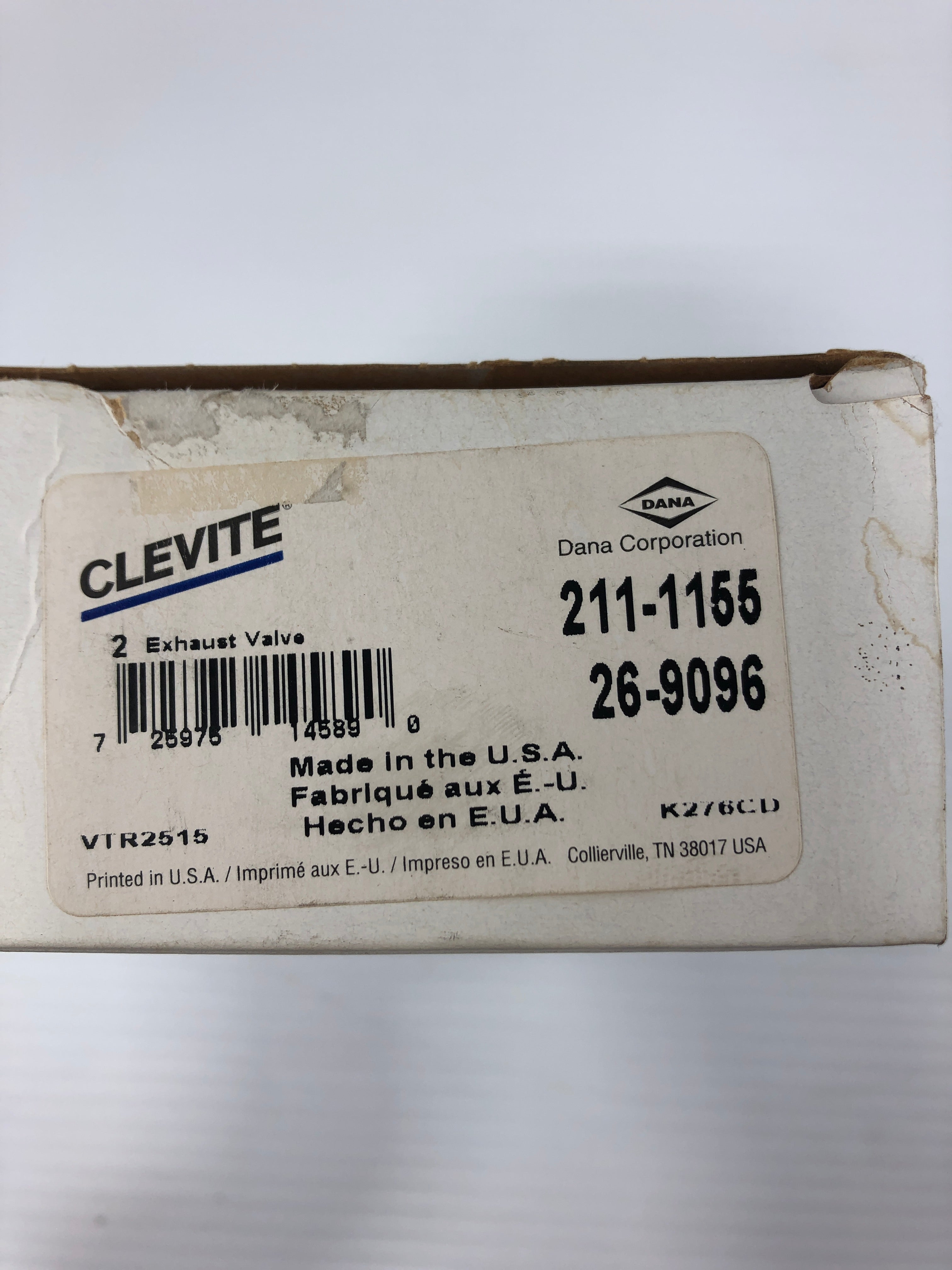 Clevite 2111155 Engine Exhaust Valve Pair 211-1155