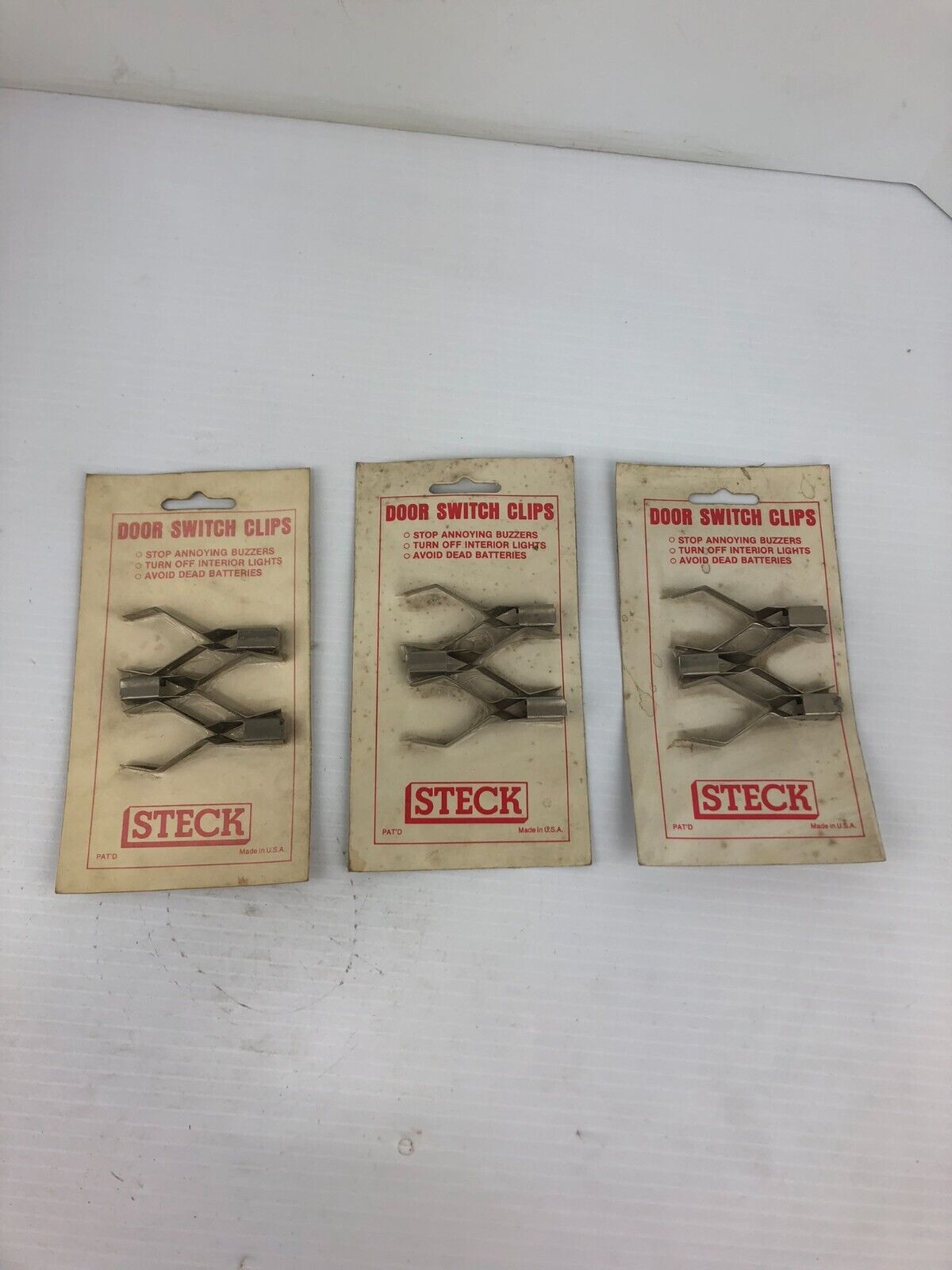 Steck 30500 Door Switch Clips - Lot of 3 Packs