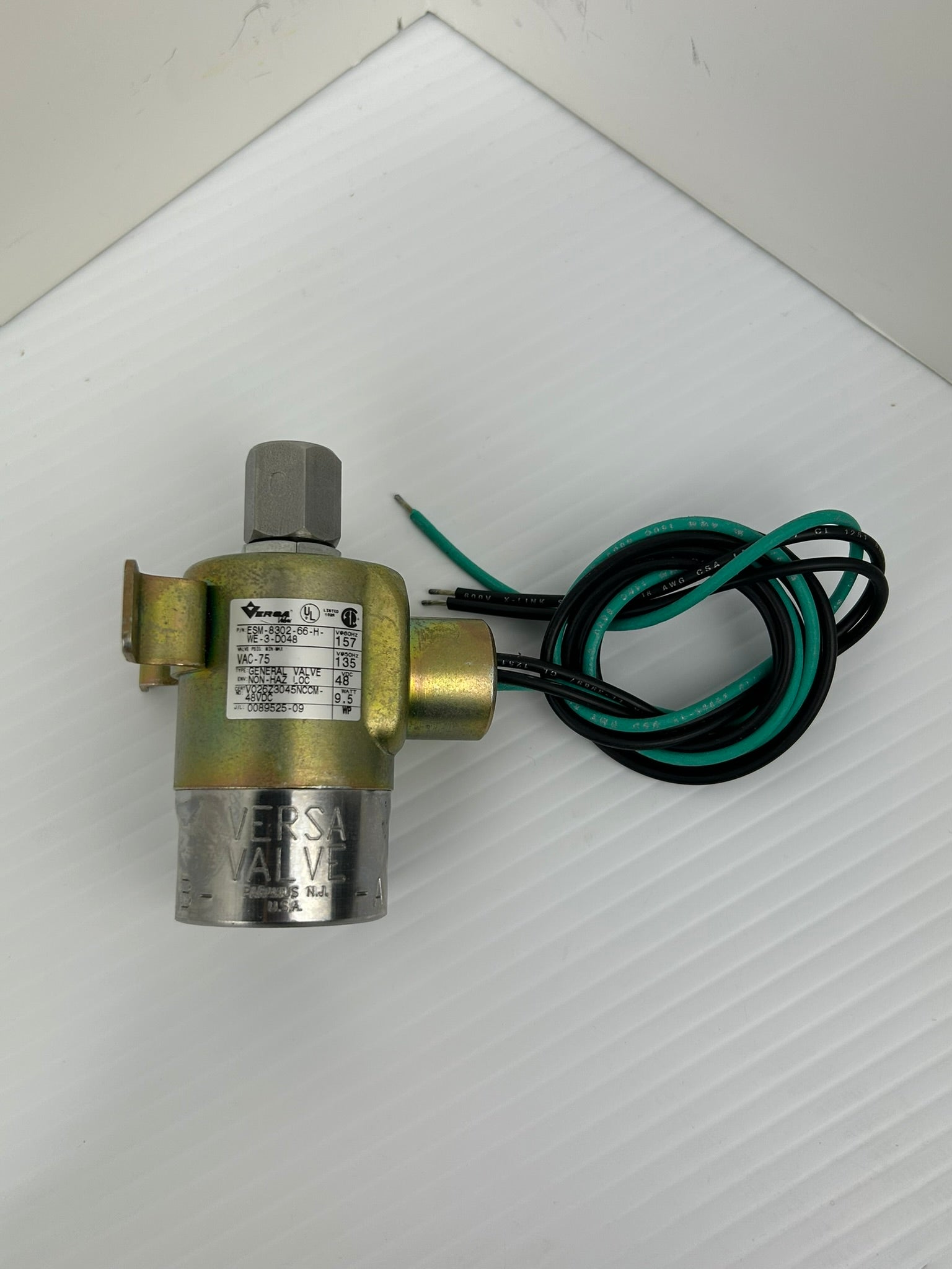 Versa ESM-8302-66-H-WE-3-D048 General Valve 75PSIG 48VDC 9.5W