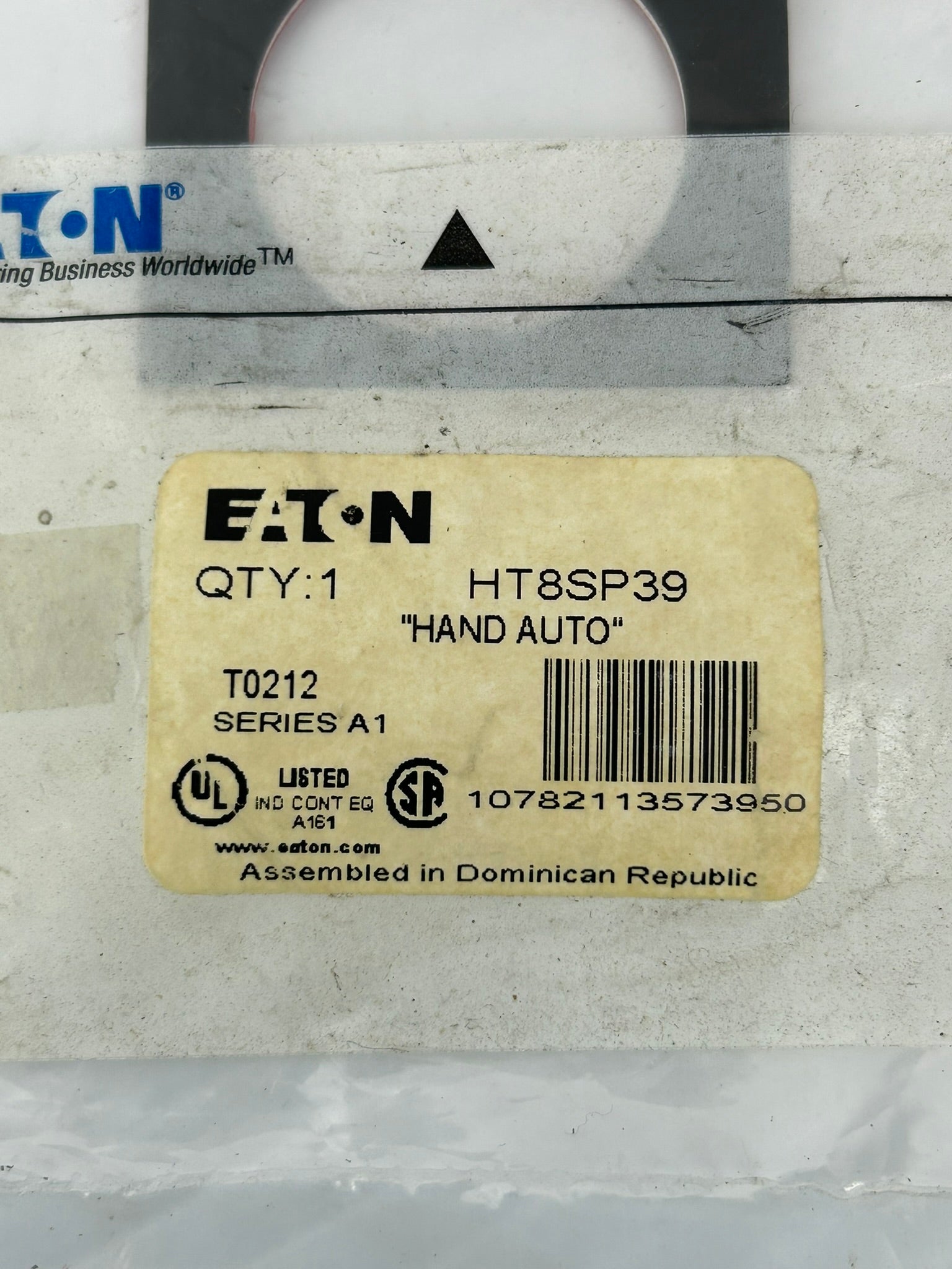 Eaton HT8SP39 Legend Plate "Hand Auto" T3310 Series A1 - LOT OF 6