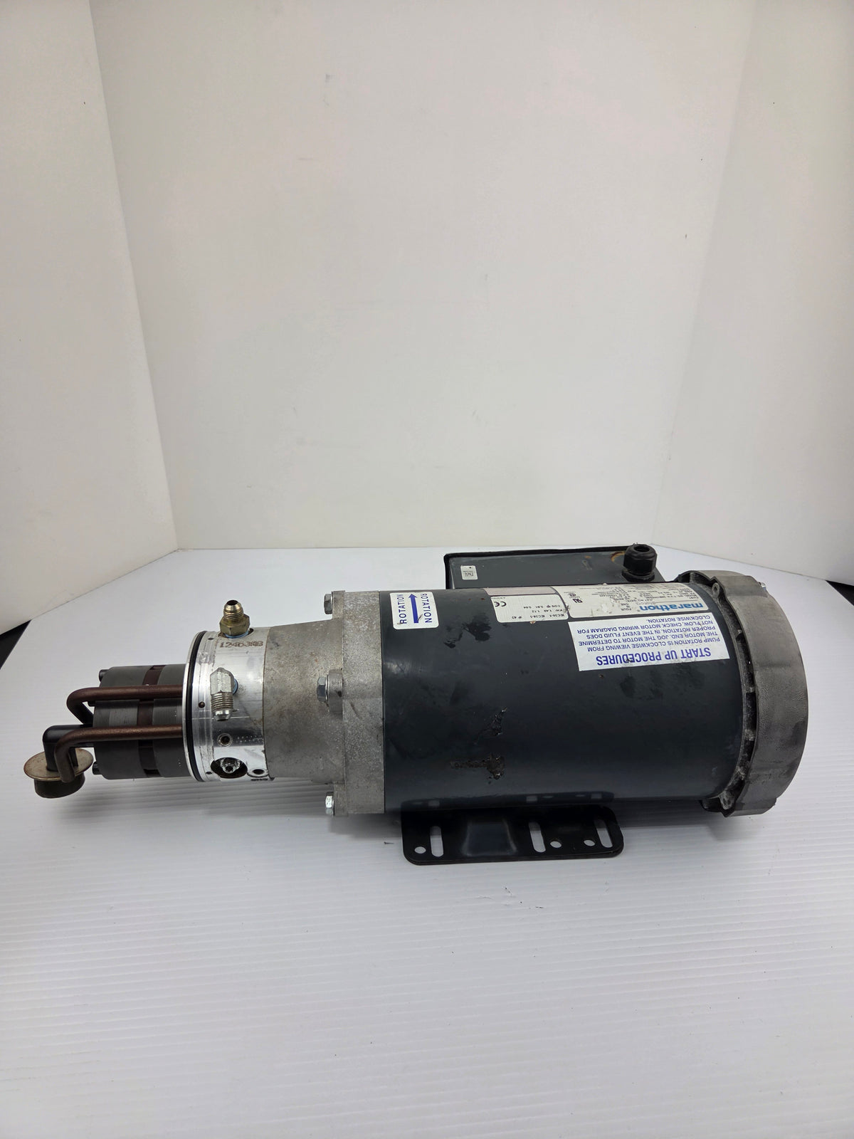 Marathon G575 2HP 1725 RPM 1PH Motor TVH56B17F5306L with Pump Assembly 115/230V