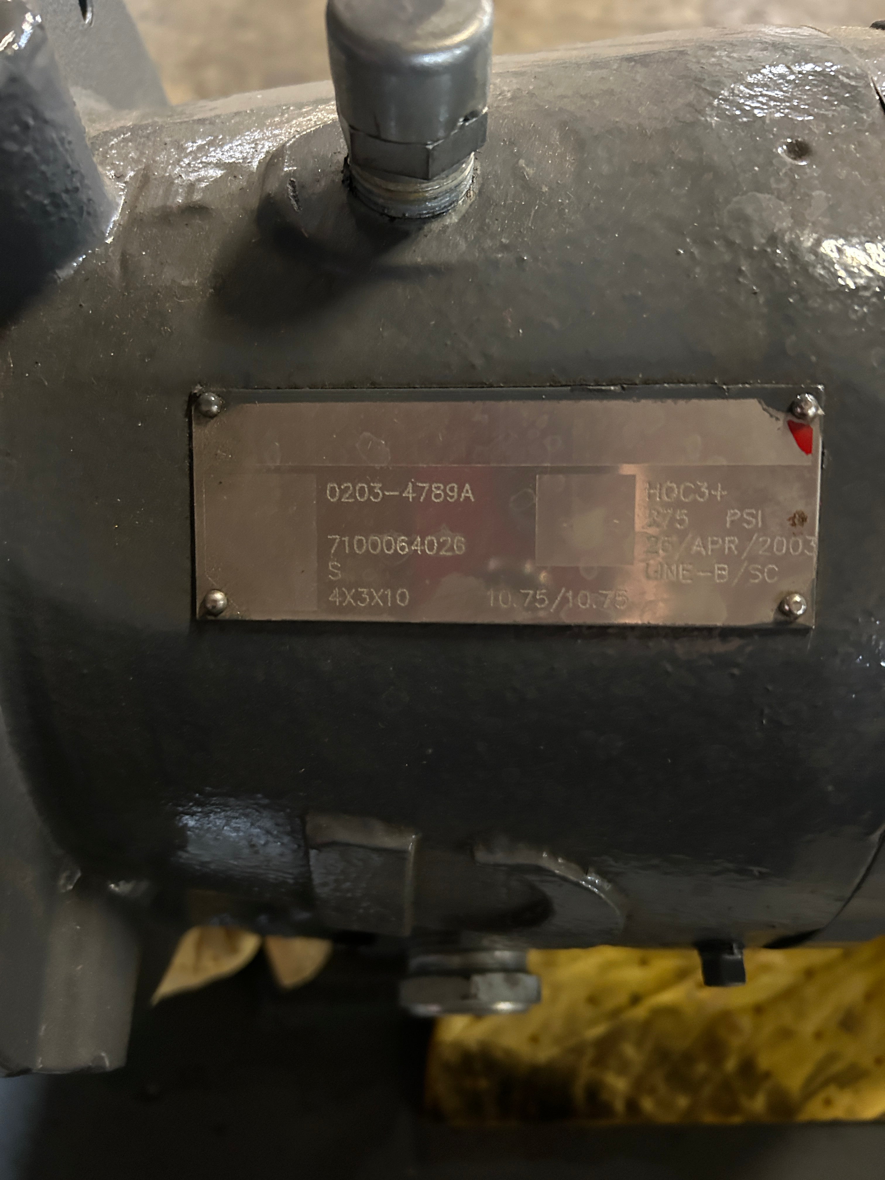 Ingersoll-Dresser Flowserve HOC3+ Pump Assembly 4x3x10 275PSI Steel