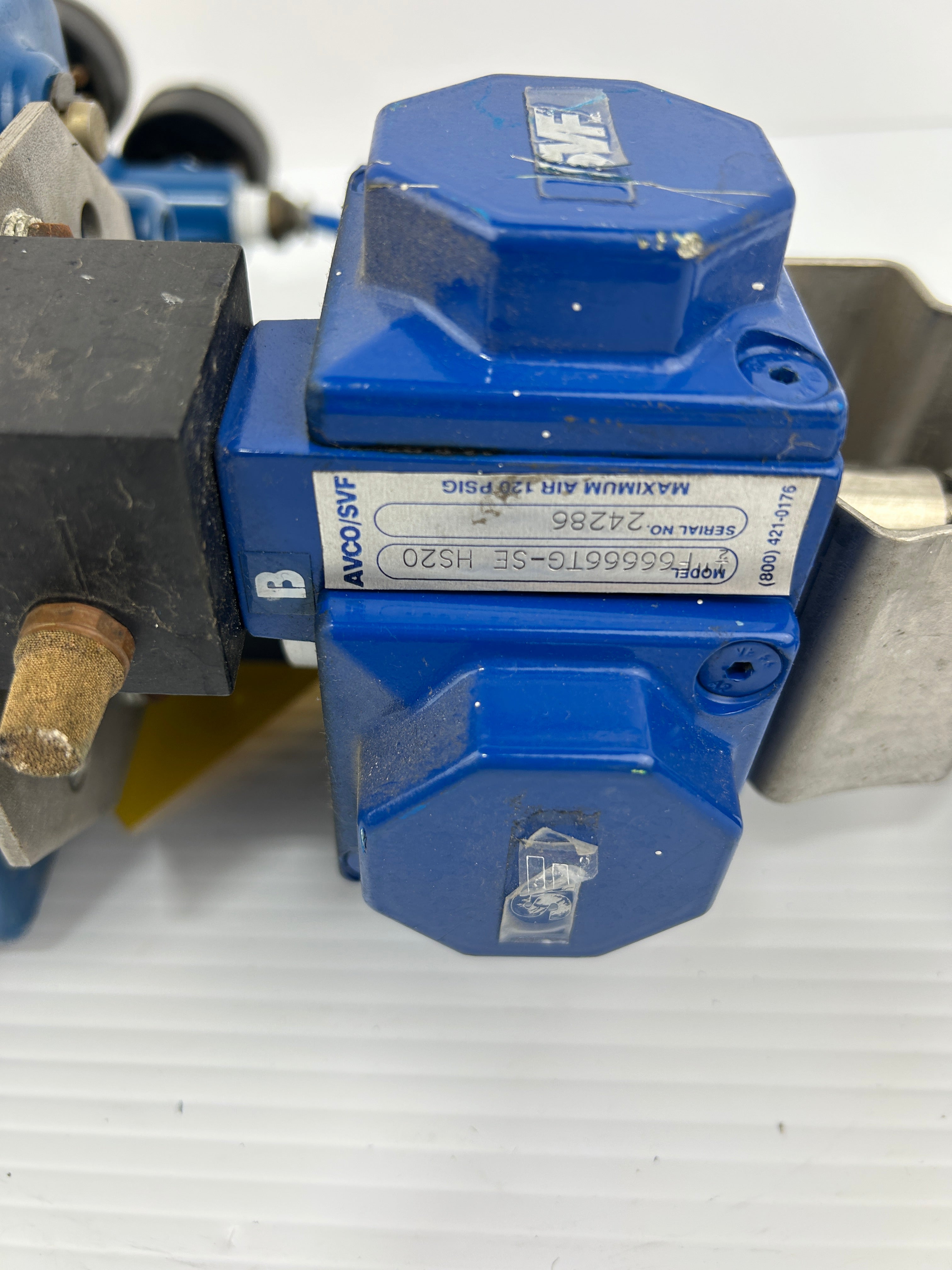 AVCO SVF 1/2" F66666TG-SE HS20 Actuator Valve Pneumatic Positioner