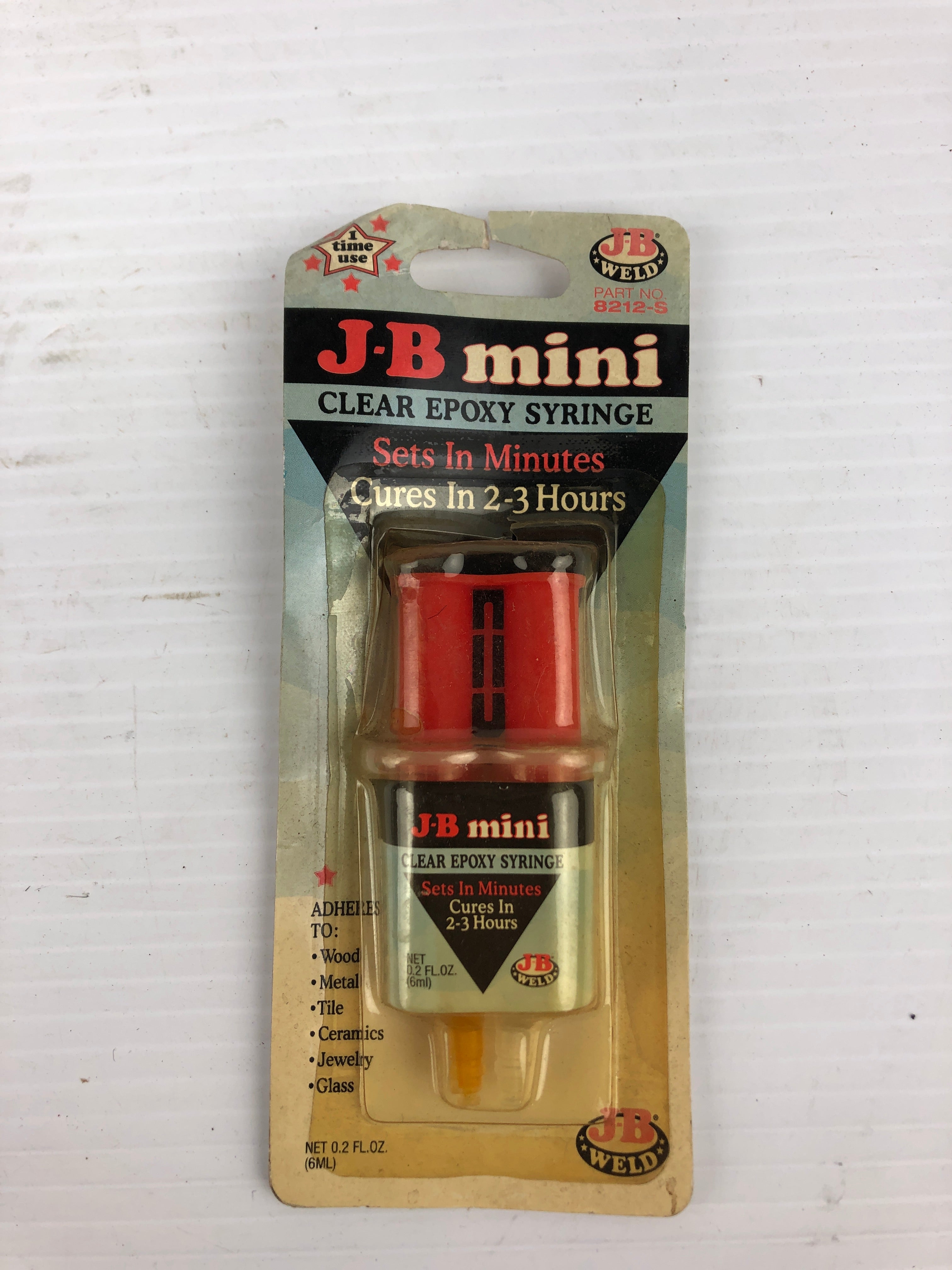 J-B Mini 8212-S Clear Epoxy Syringe