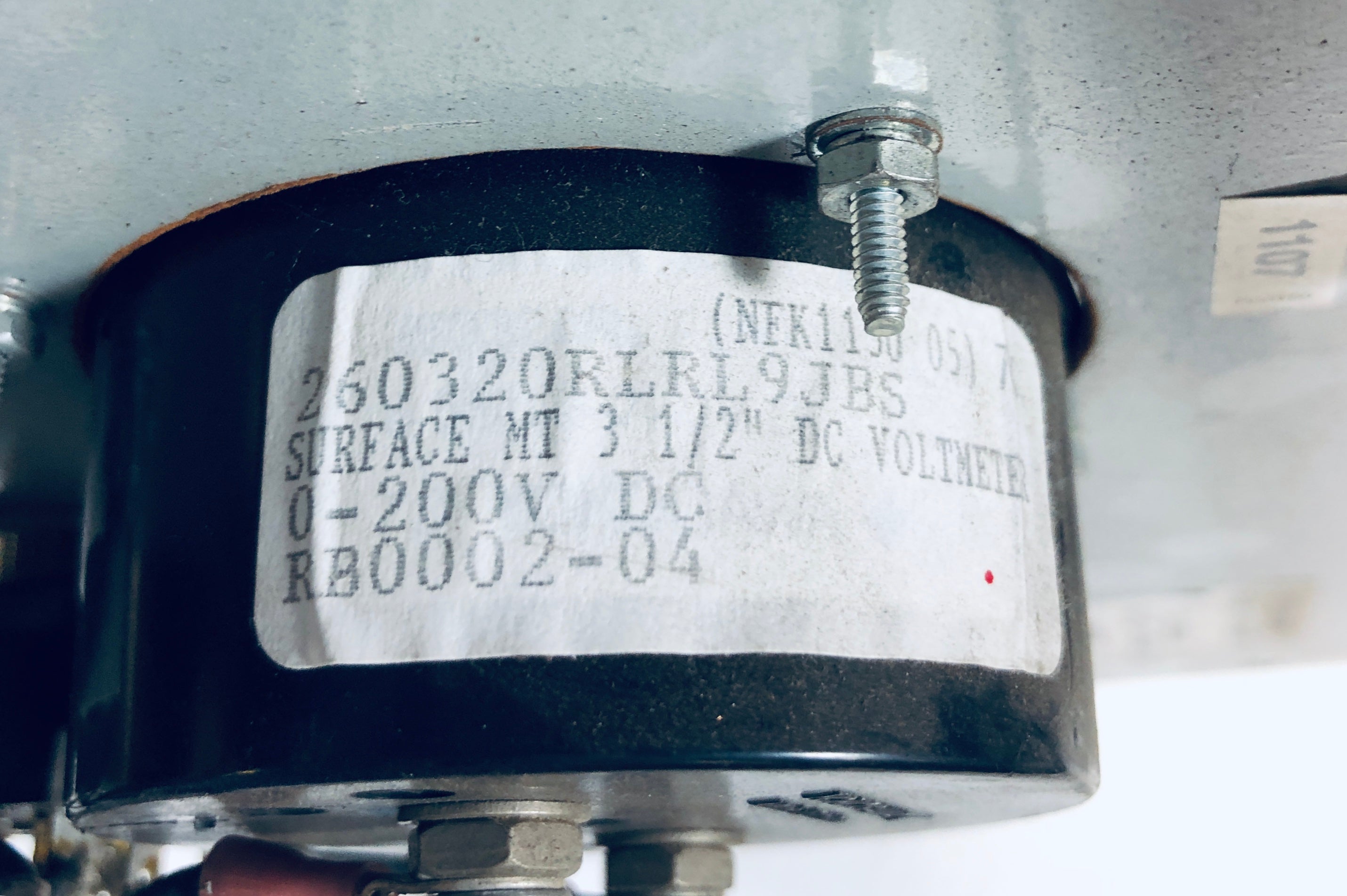 Yokogawa 260320RLRL9JBS DC Volts Meter on GNB Battery Charger Accessory Door