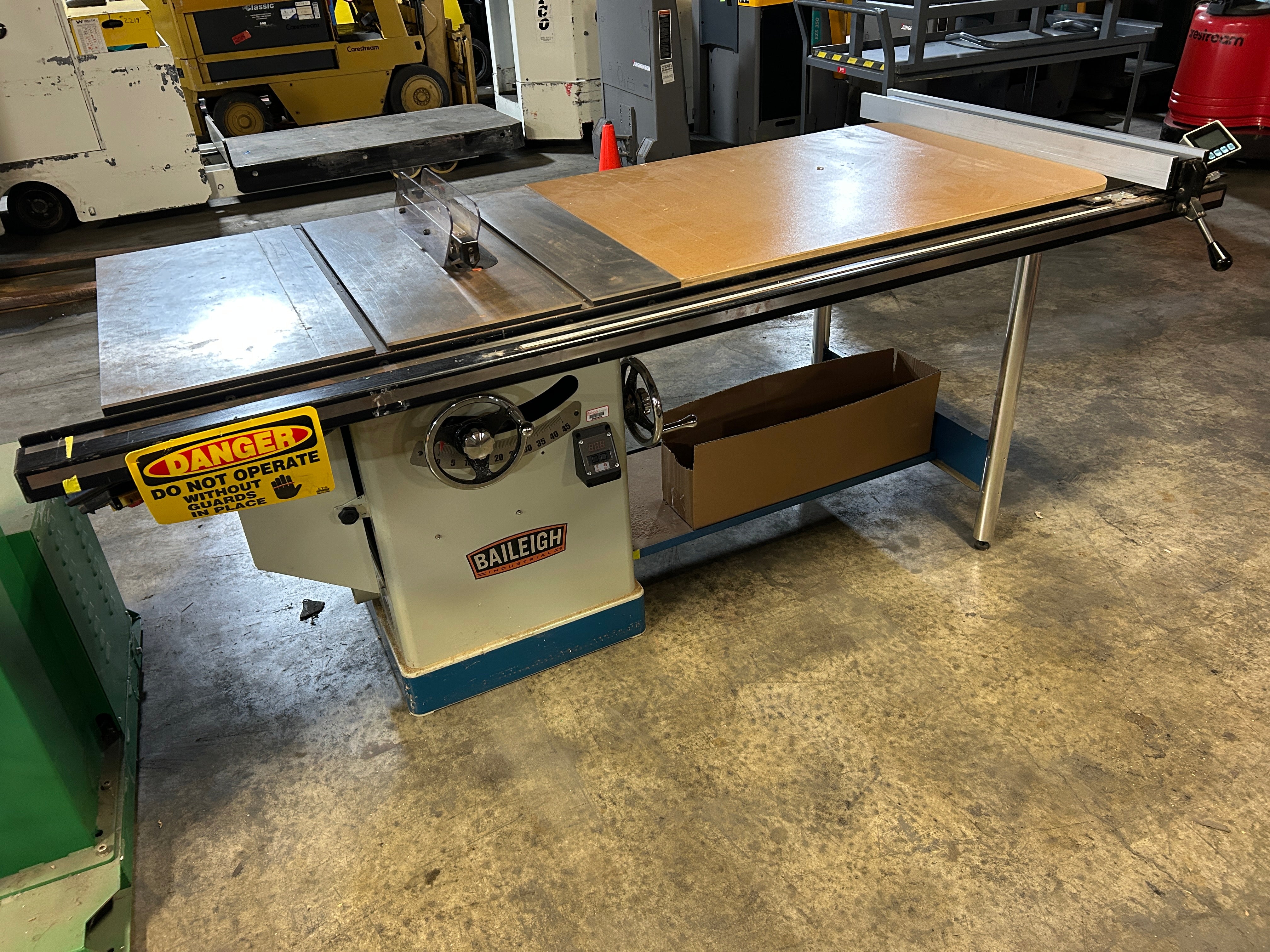 Baileigh Industrial TS-1248P-52 Table Saw Woodworking Equipment 1PH 220V 24A