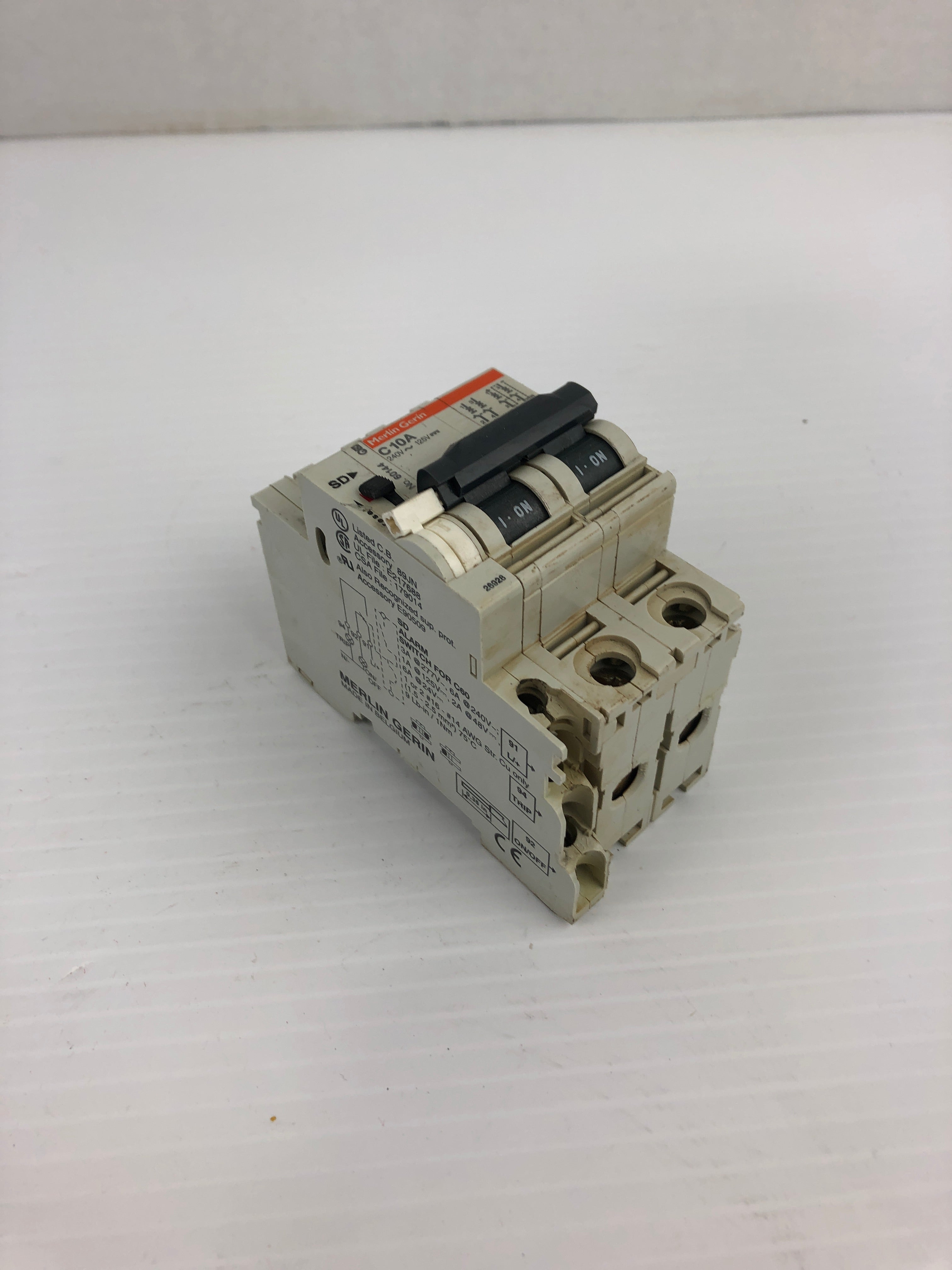 Merlin Gerin C10A Circuit Breaker Protector 240V~125V 10A 2P 60144