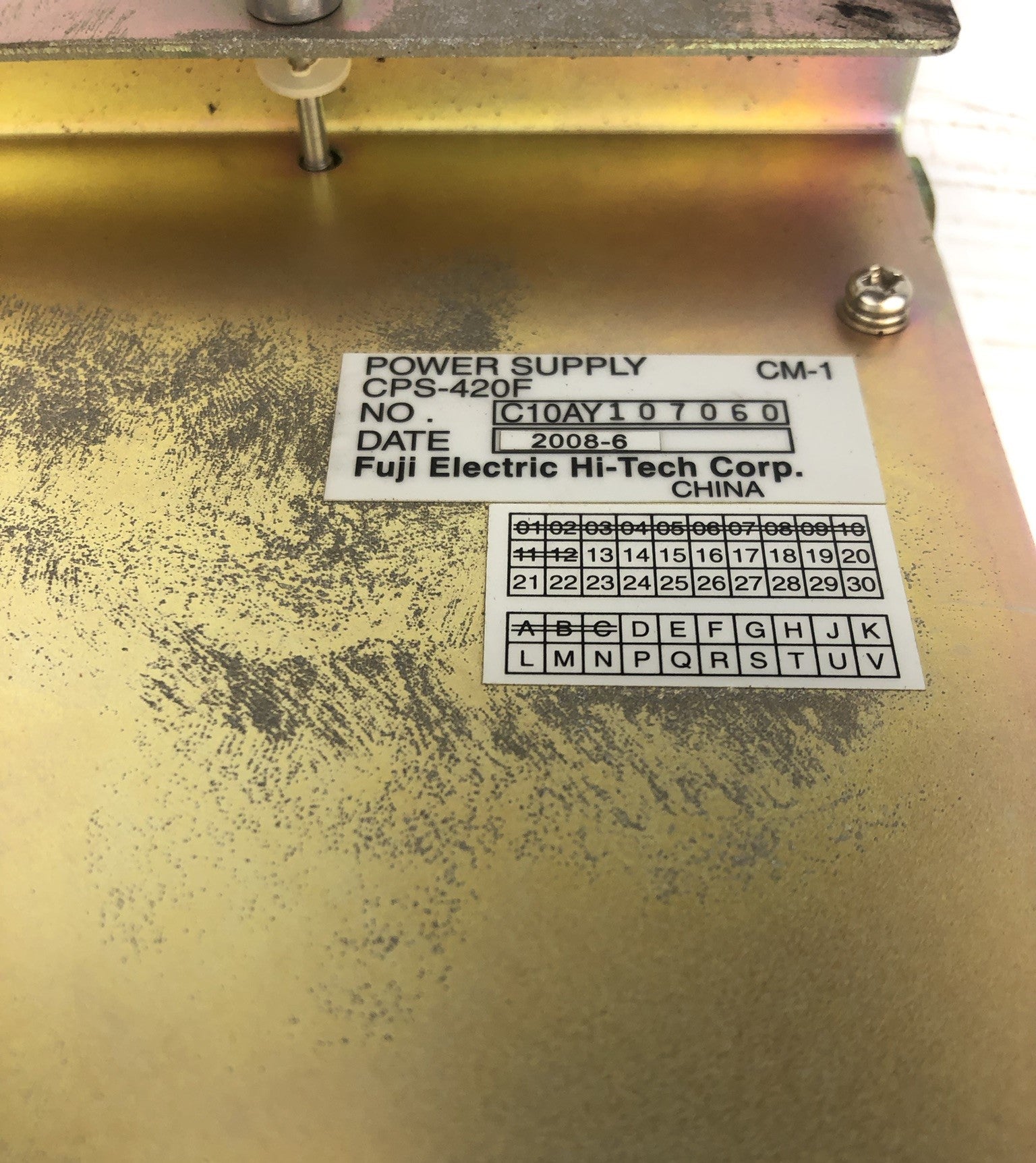 Fuji Electric CPS-420F & Yaskawa Power Supply JZNC-NRK01-1 Rack