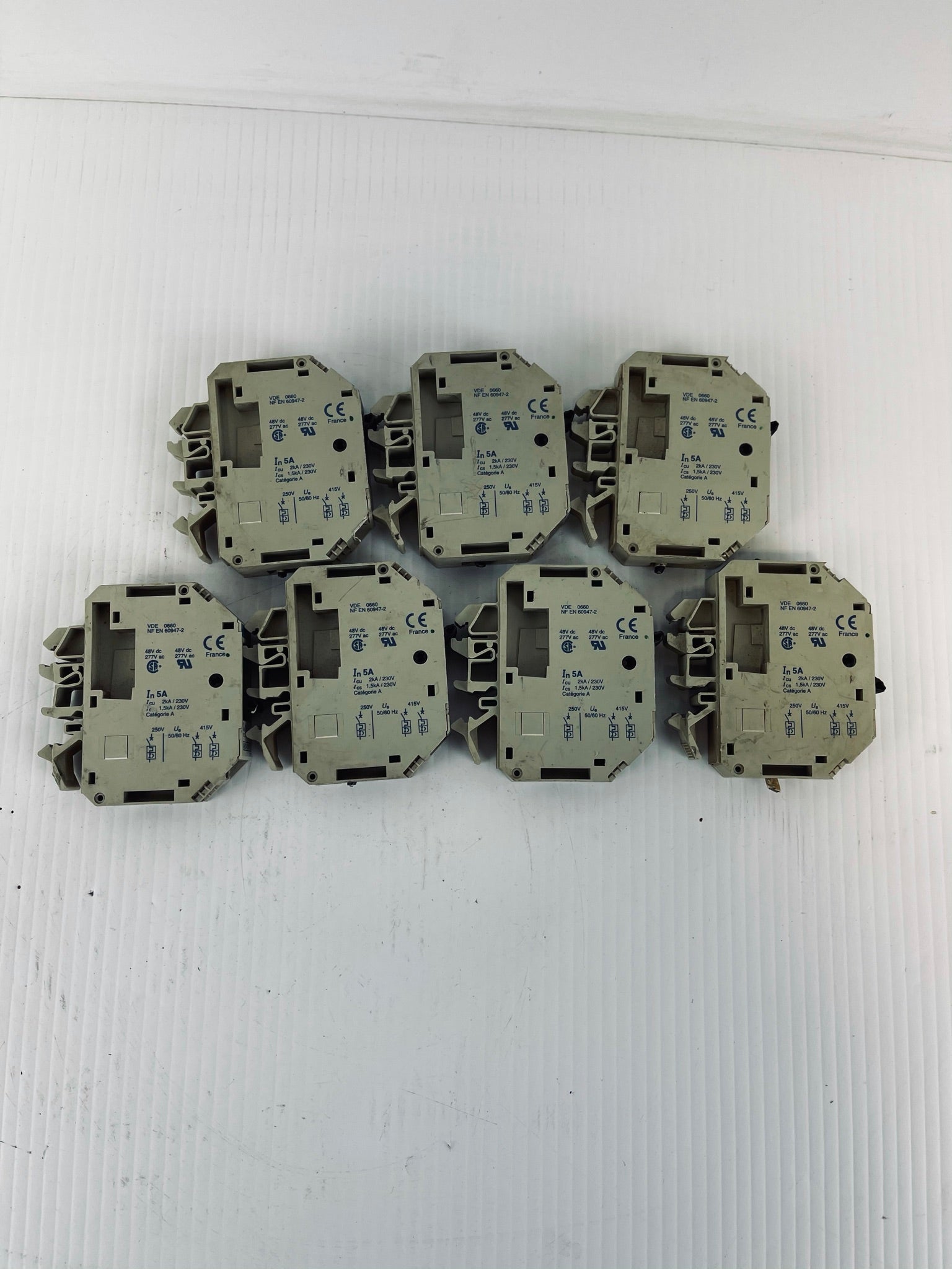 Lot of 7 Telemecanique Circuit Breaker GB2-CB10 5 Amp