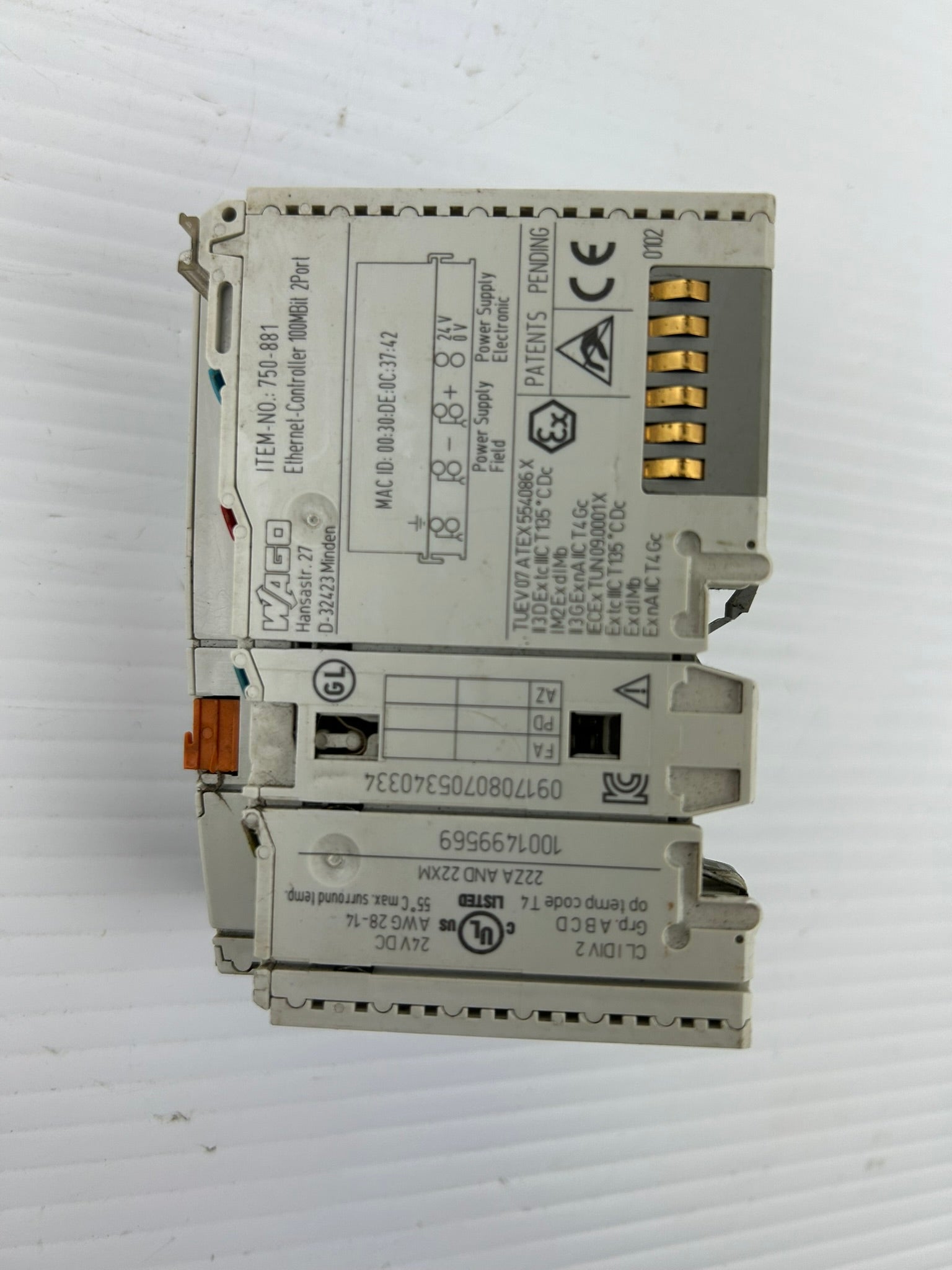 Wago 750-881 Ethernet-Controller 100MBit 2Port