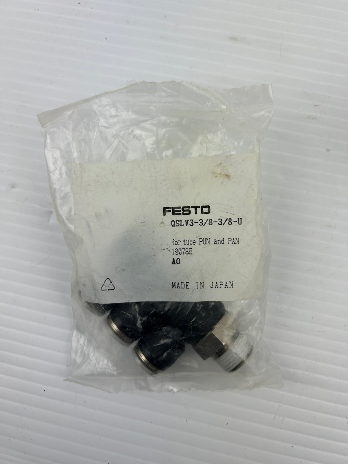 Festo QSLV3-3/8-3/8-U Multiple Distributor for Tube Pun and Pan 190785 Lot of 2