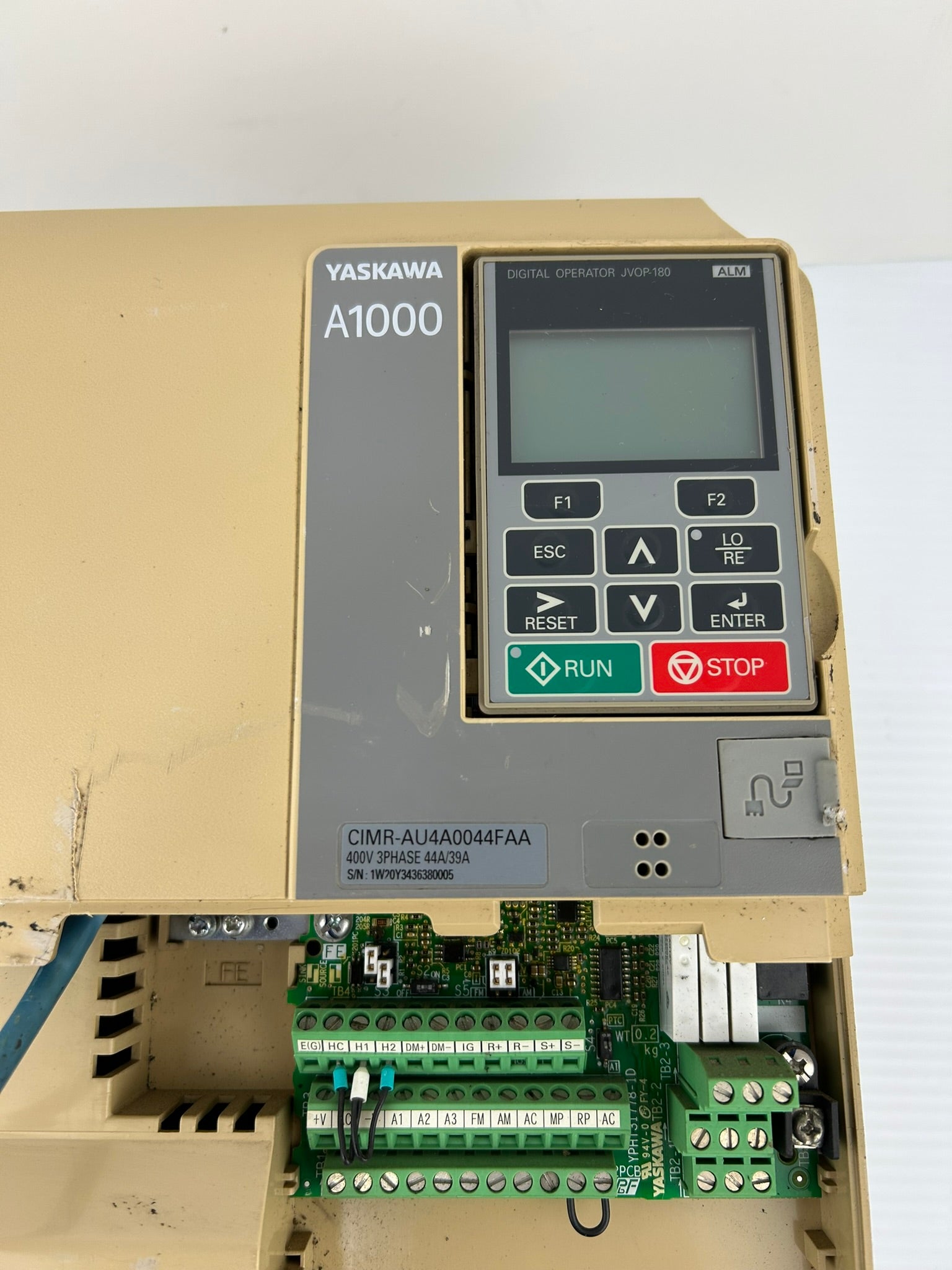 Yaskawa Electric CIMR-AU4A0044FAA A1000 3PH AC Drive Rev E Type 1 Enclosure