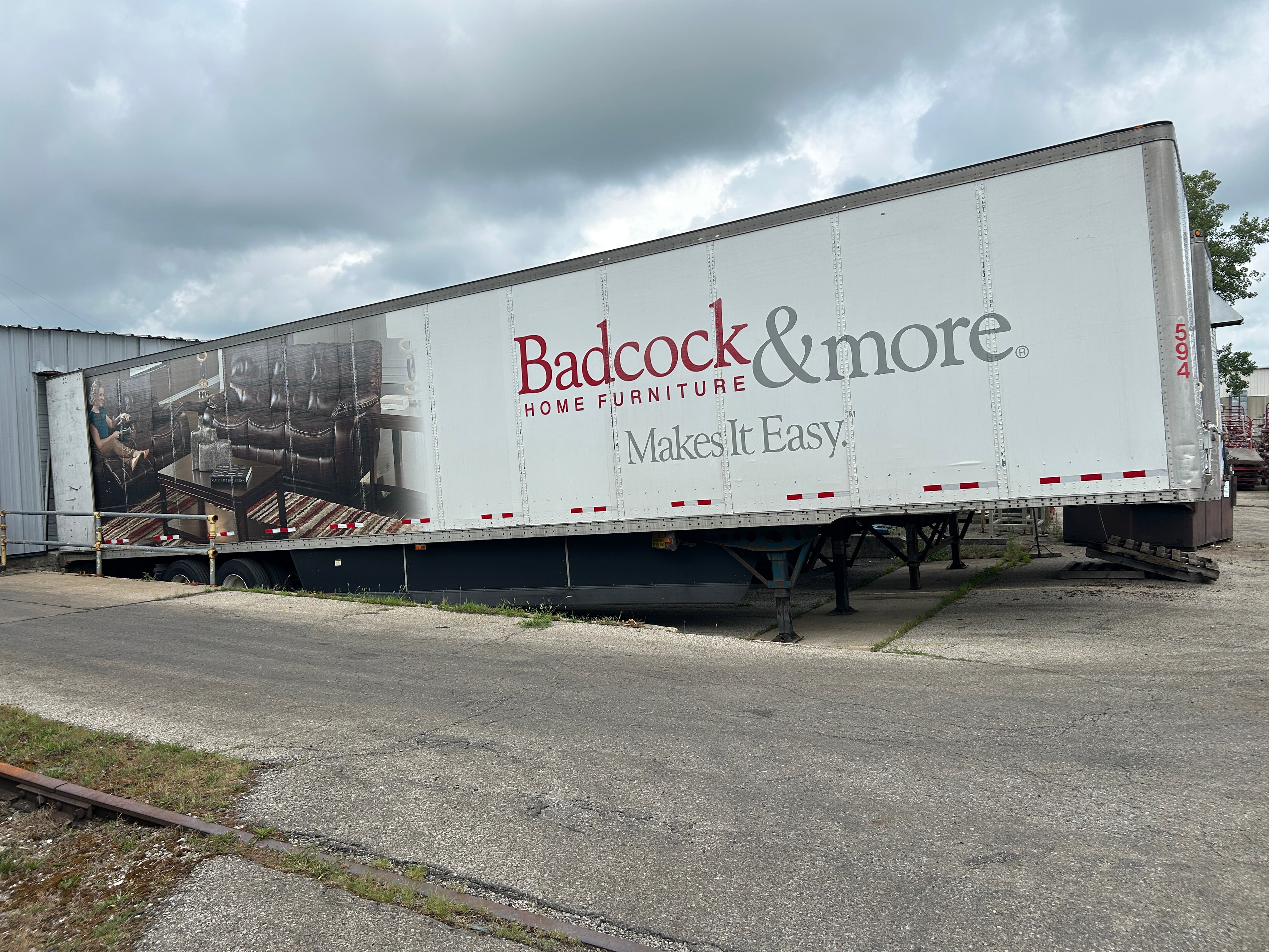 2008 Wabash Dry Van Trailer 53' #594 Title Swing Door Spring 1JJV532W38L106843