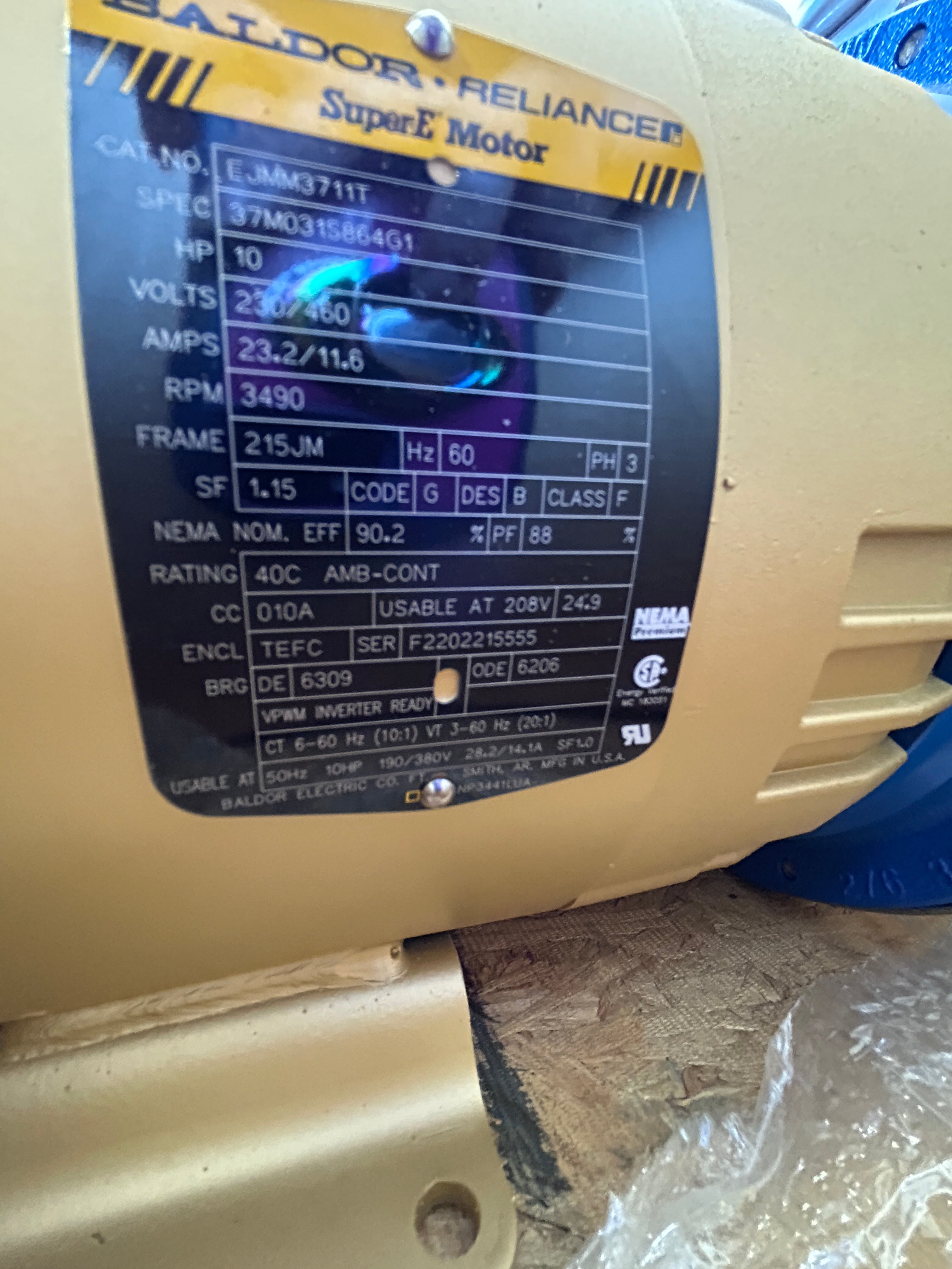 Goulds e-SH 1x2x8-2P Centrifugal End Suction Pump Baldor EJMM3711T 10HP 3PH New