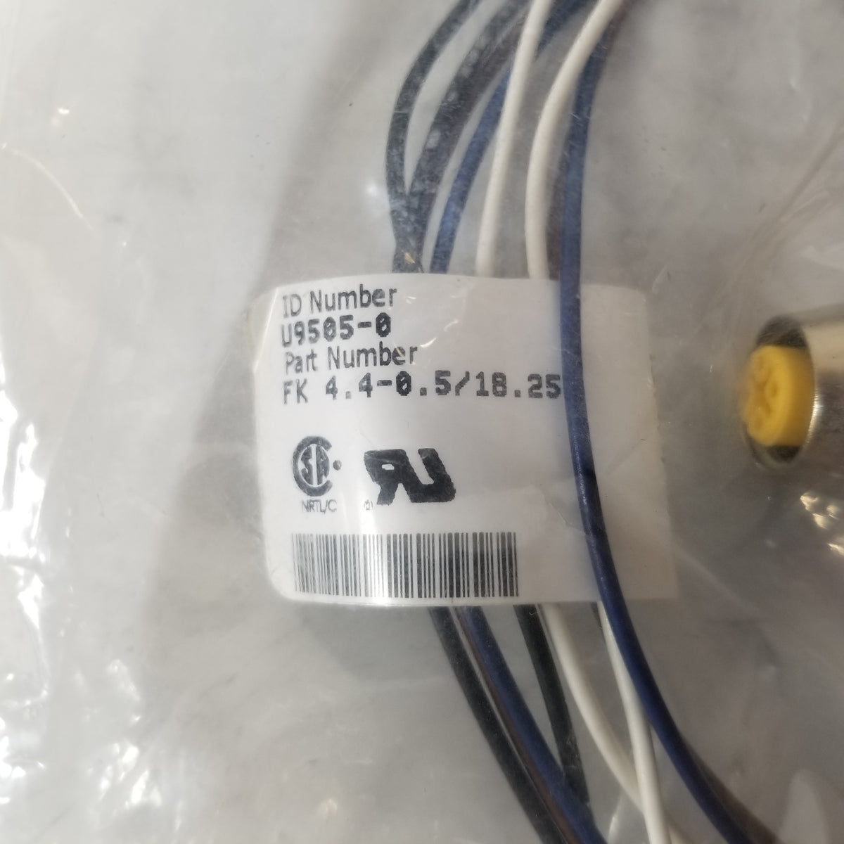 Turck FK 4.4/0.5/18.25 Eurofast Receptacle Female Connector Cable U9505-0