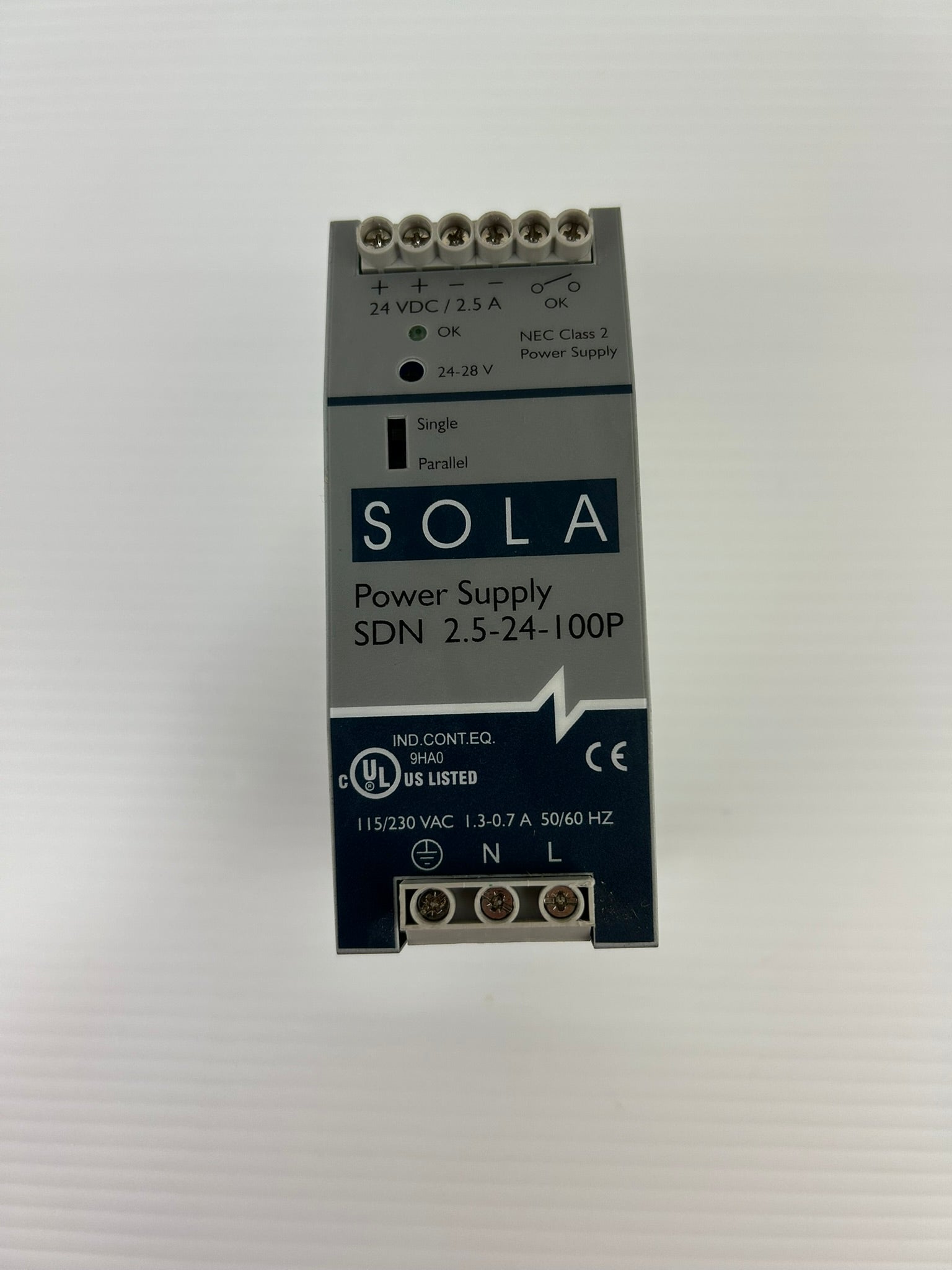Emerson SOLA SDN 2.5-24-100P Power Supply 2.5A 24VDC