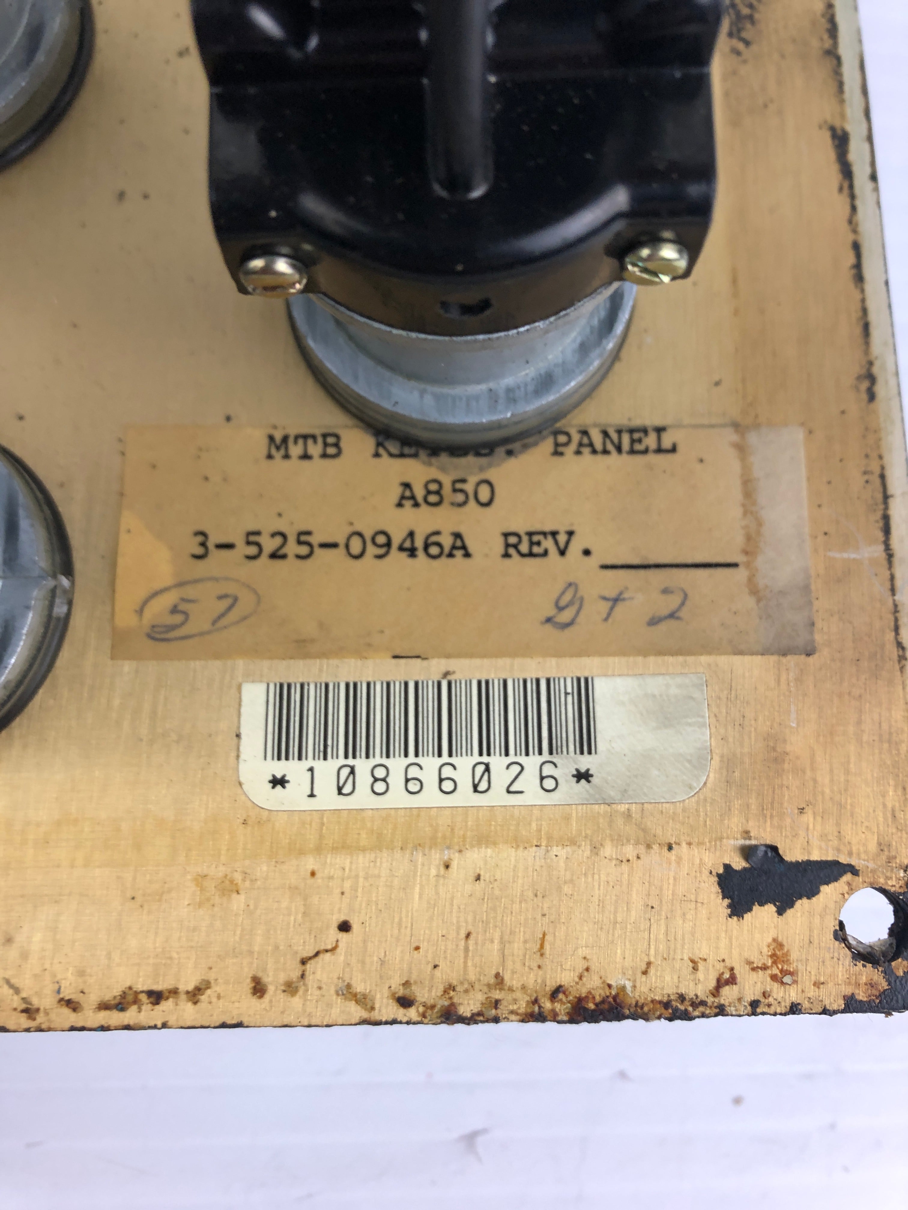 Cincinnati Milacron 3-525-0946A MTB Operator Control Panel A850