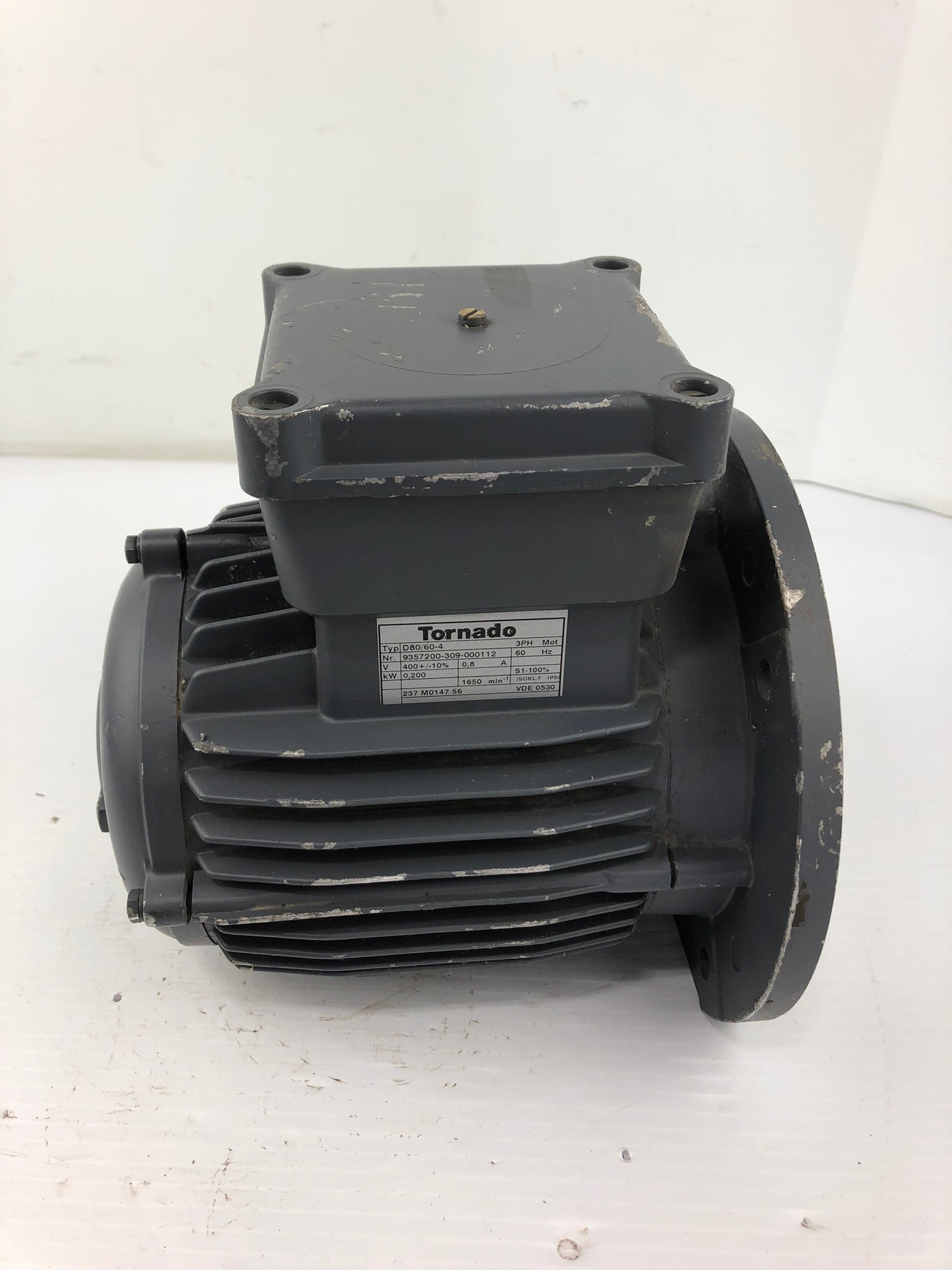 Tornado D80/60-4 Motor 9357200-309-000112 3 PH 60Hz 1650 RPM