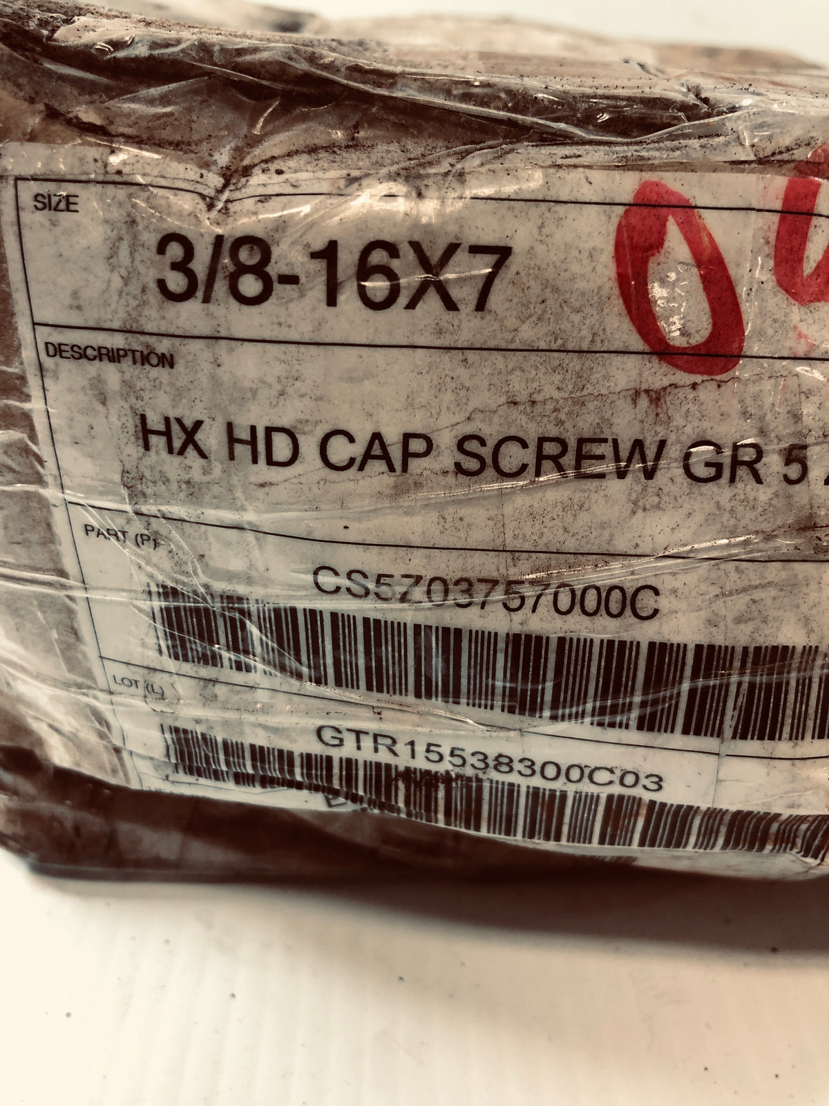 Stelfast HX HD Cap Screw GR 5 ZP 3/8 - 16 x 7 CS5Z03757000C - Case of 150