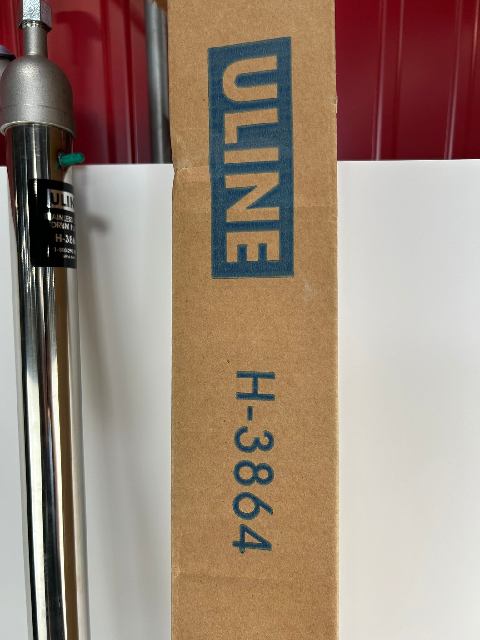 Uline H3864 Stainless Steel Hand Drum Pump