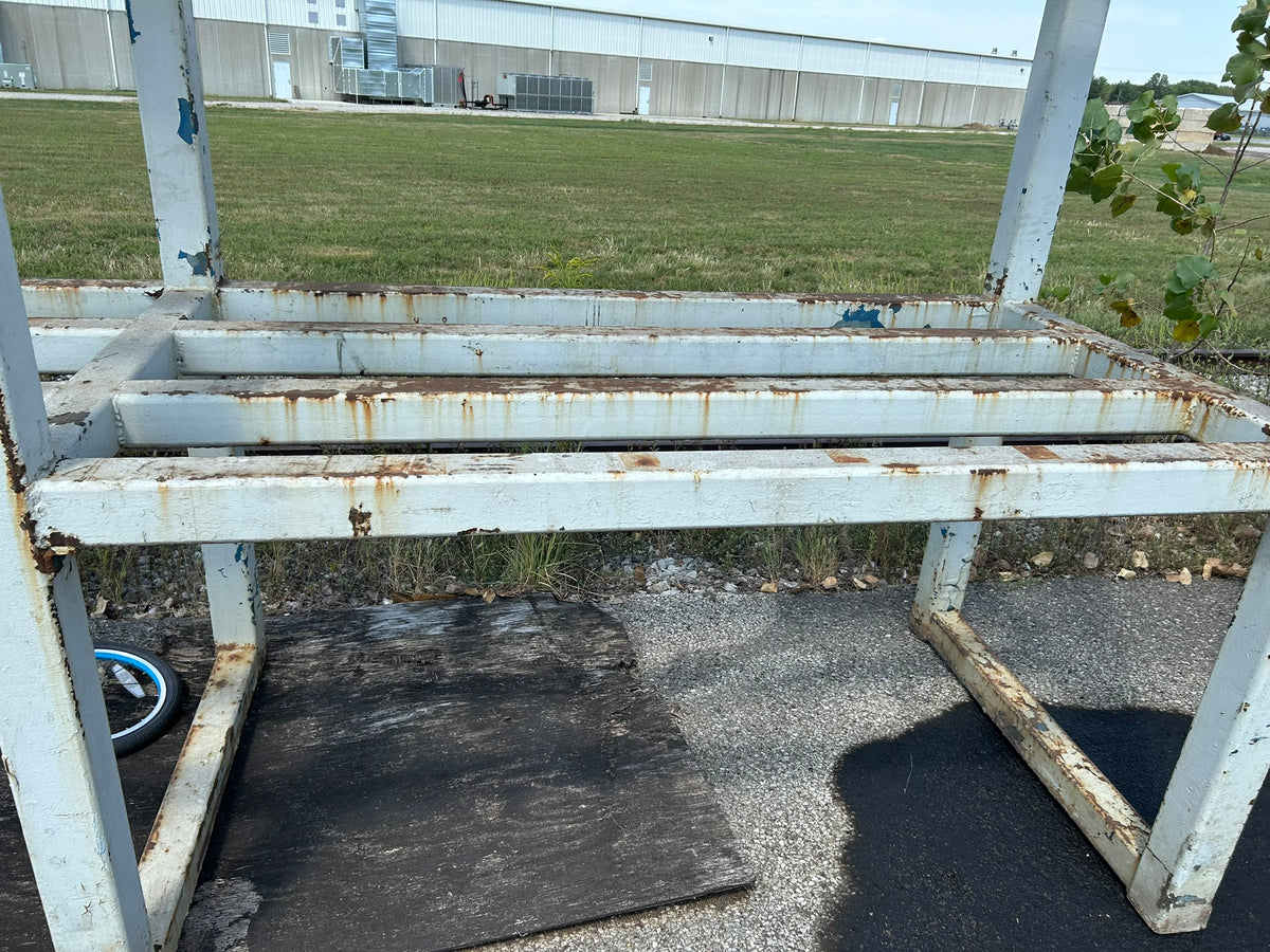 Heavy Duty Industrial Metal Stock Pipe 3-Tier Storage Rack 13' L x 44" W x 118"H