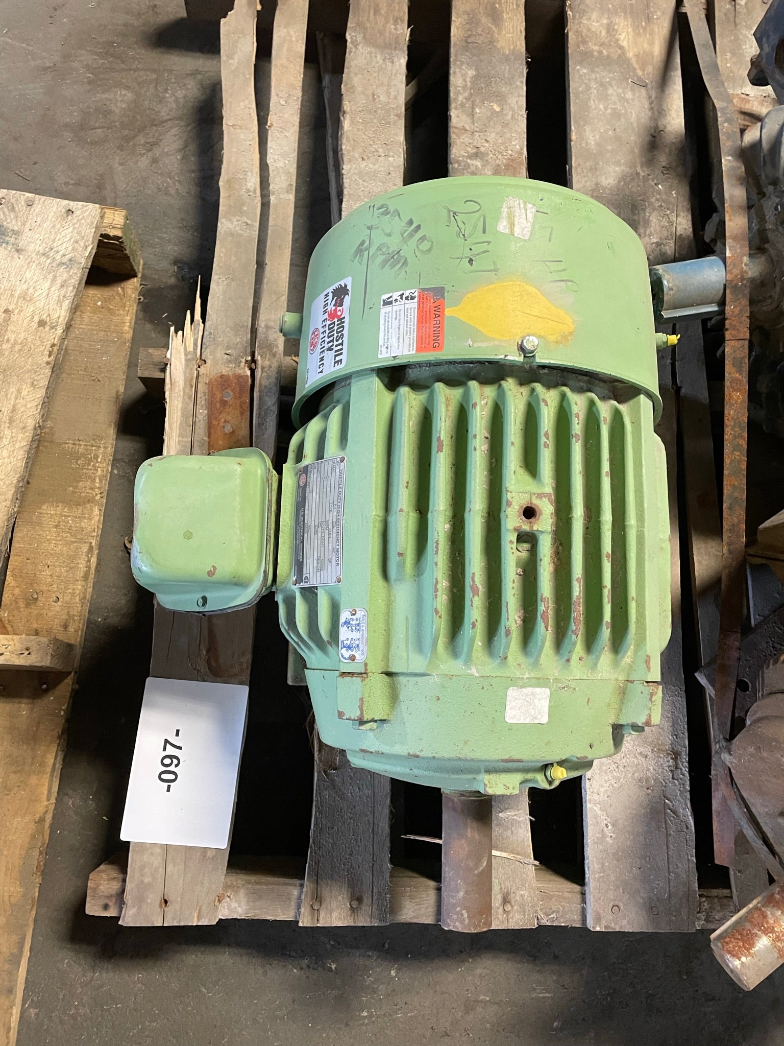 US Electrical E406 High Efficiency Motor E406-50-XC3X018R063M 15 HP 254T 3PH