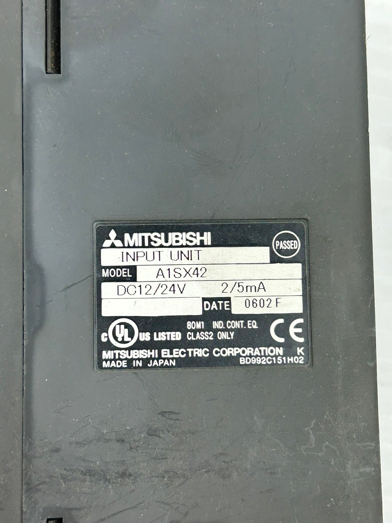 Mitsubishi A1SX42 Input Unit PLC Module 12/24VDC 2/5mA