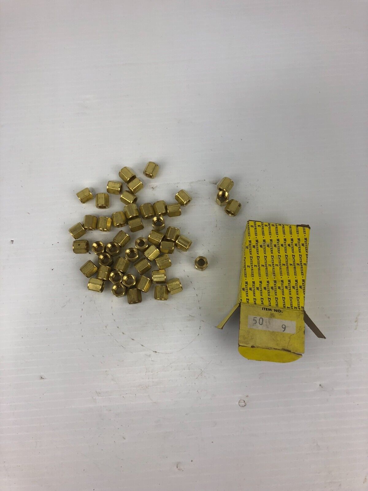 Western Enterprises #9 Brass Oxygen Nut - Lot of 50