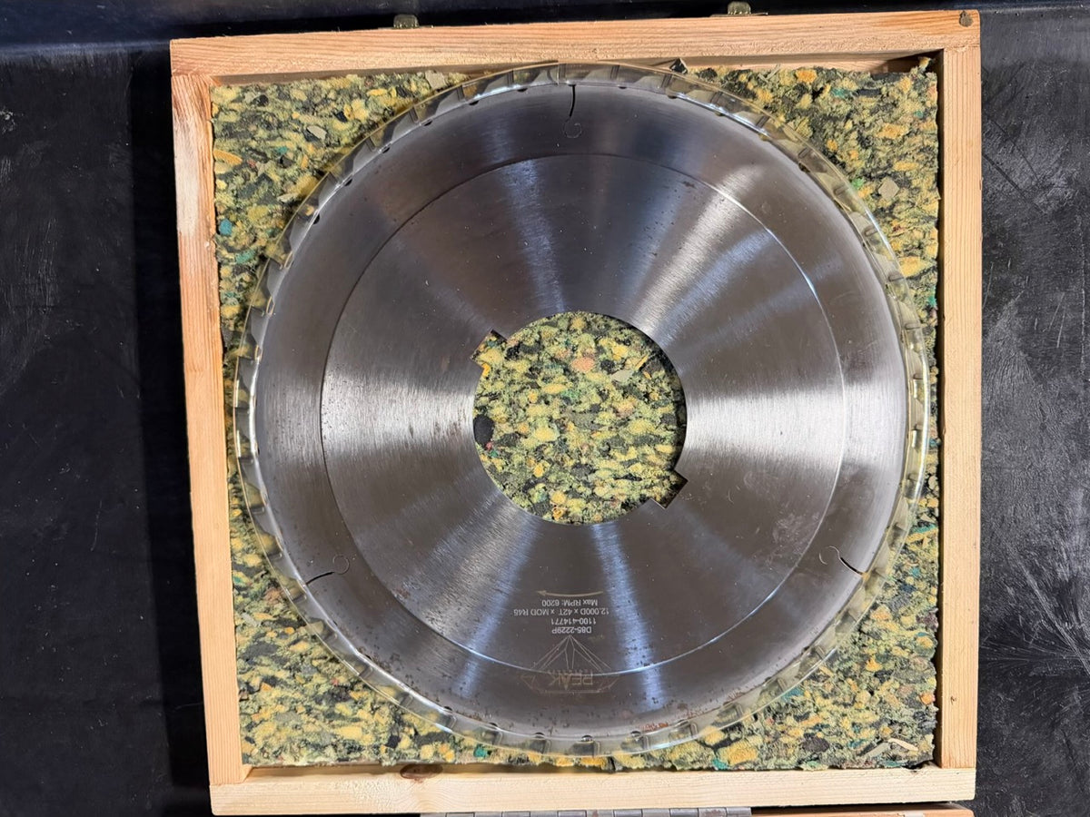 Peak Toolworks D85-2229P 12" 42T Industrial Circular Saw Blade MOD R45 w/ Case