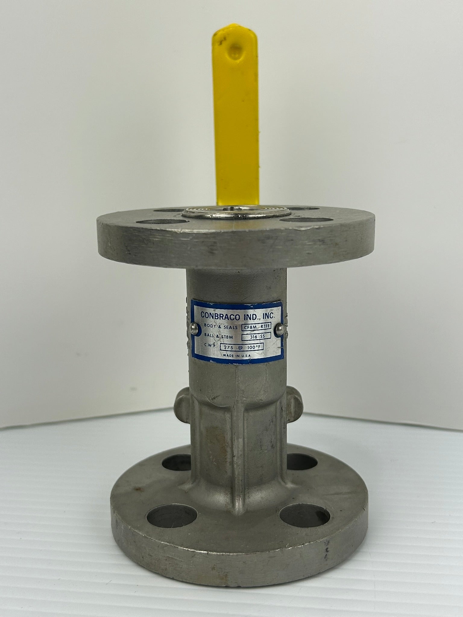 Conbraco Apollo CF8M RTFE Flange Valve 1/2" 150 316SS 275PSI with Handle