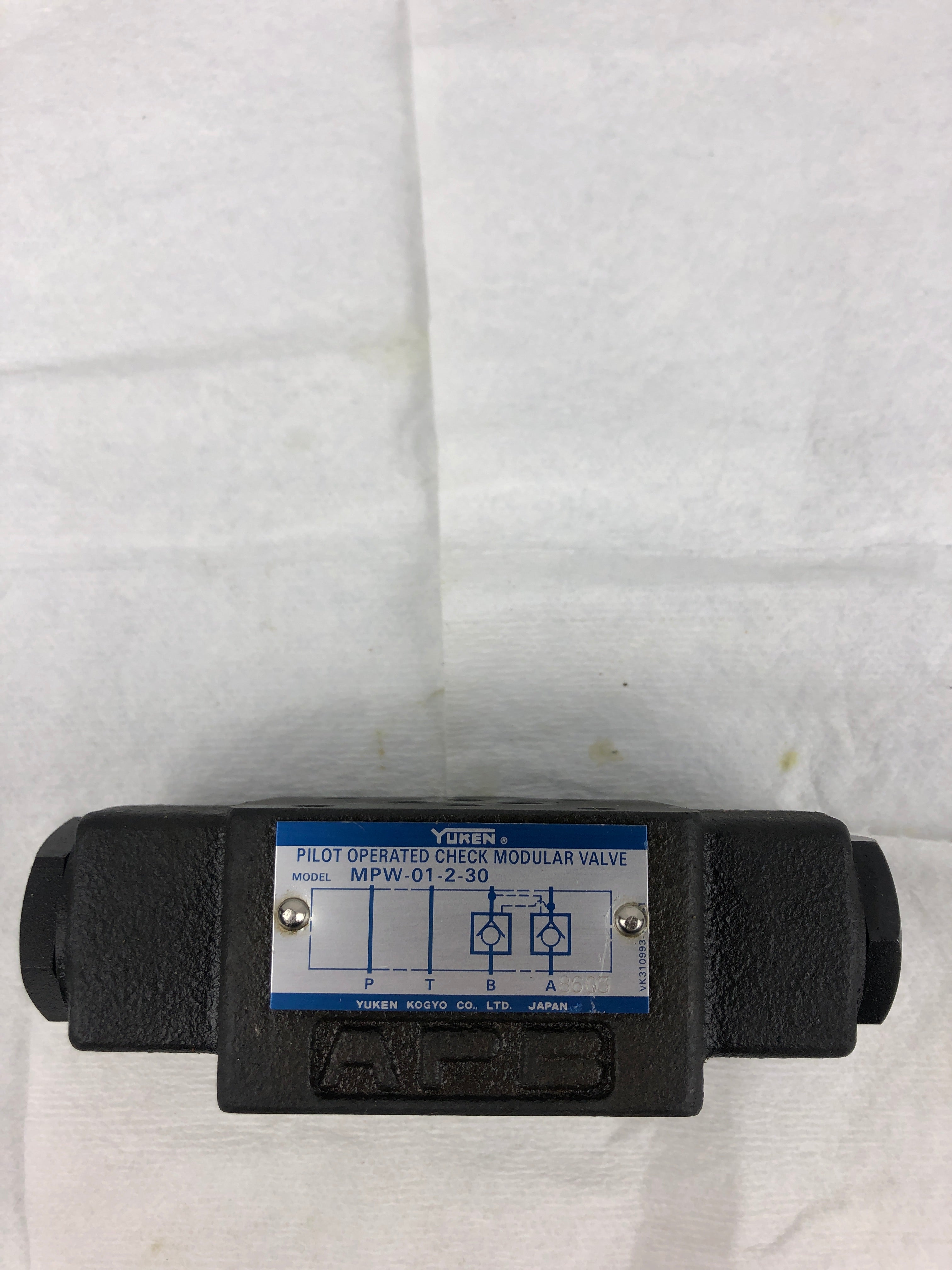 Yuken MPW-01-2-30 Pilot Operated Check Modular Valve