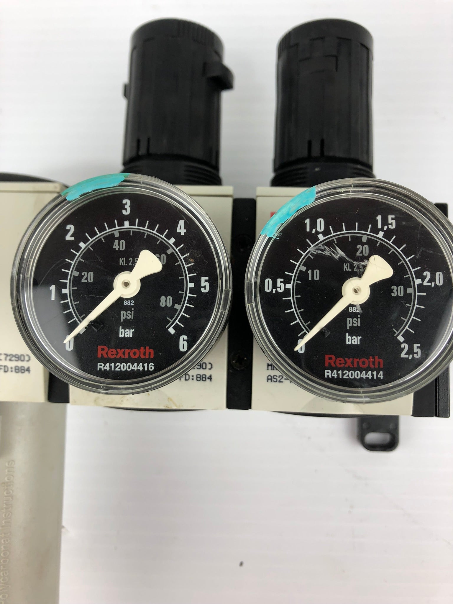 Rexroth Pneumatic Pressure System with Gauges and Lubricator AS2-RGS-G038-GAN