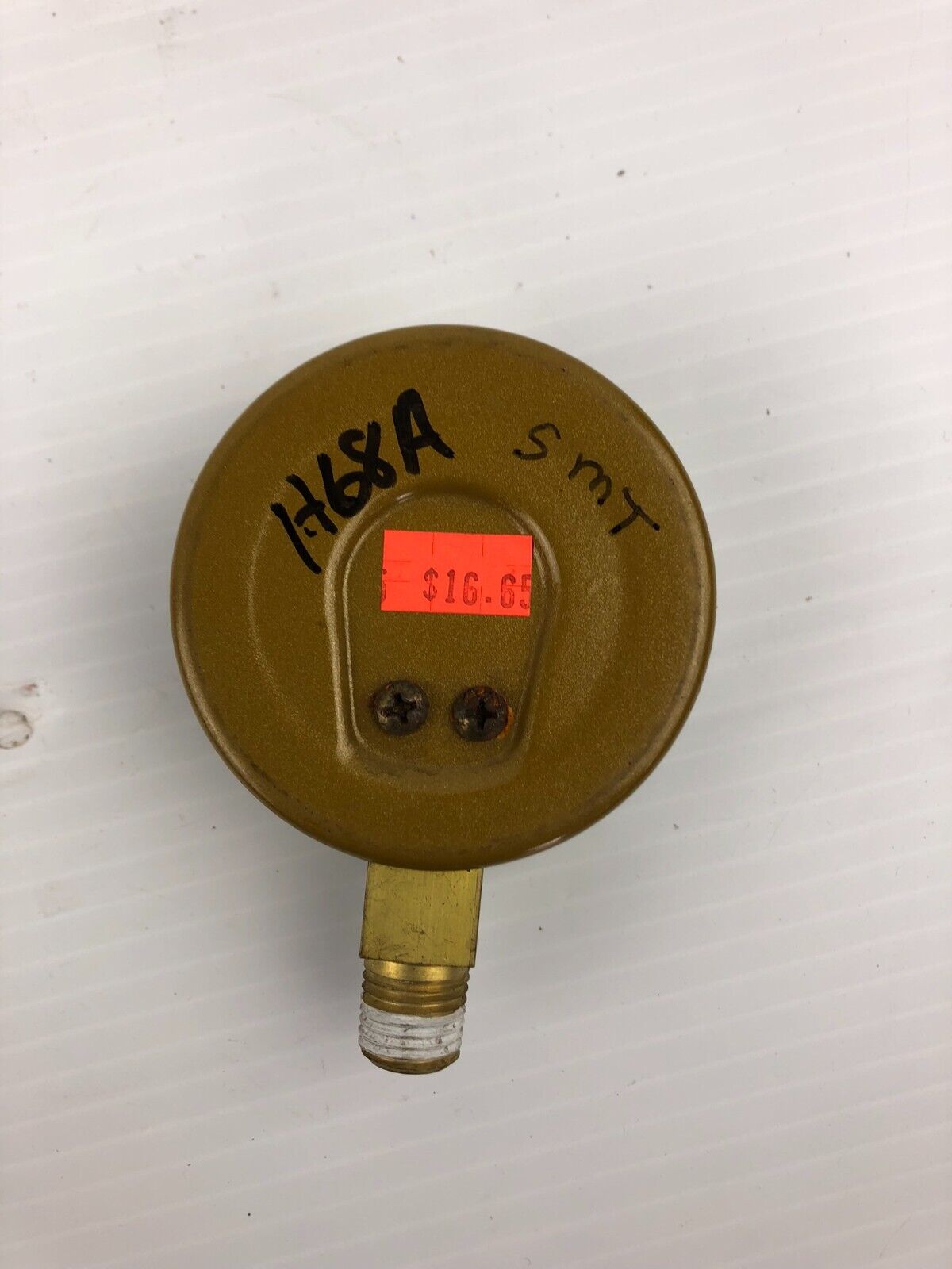 0-60 PSI Brass Gauge "Use No Oil"