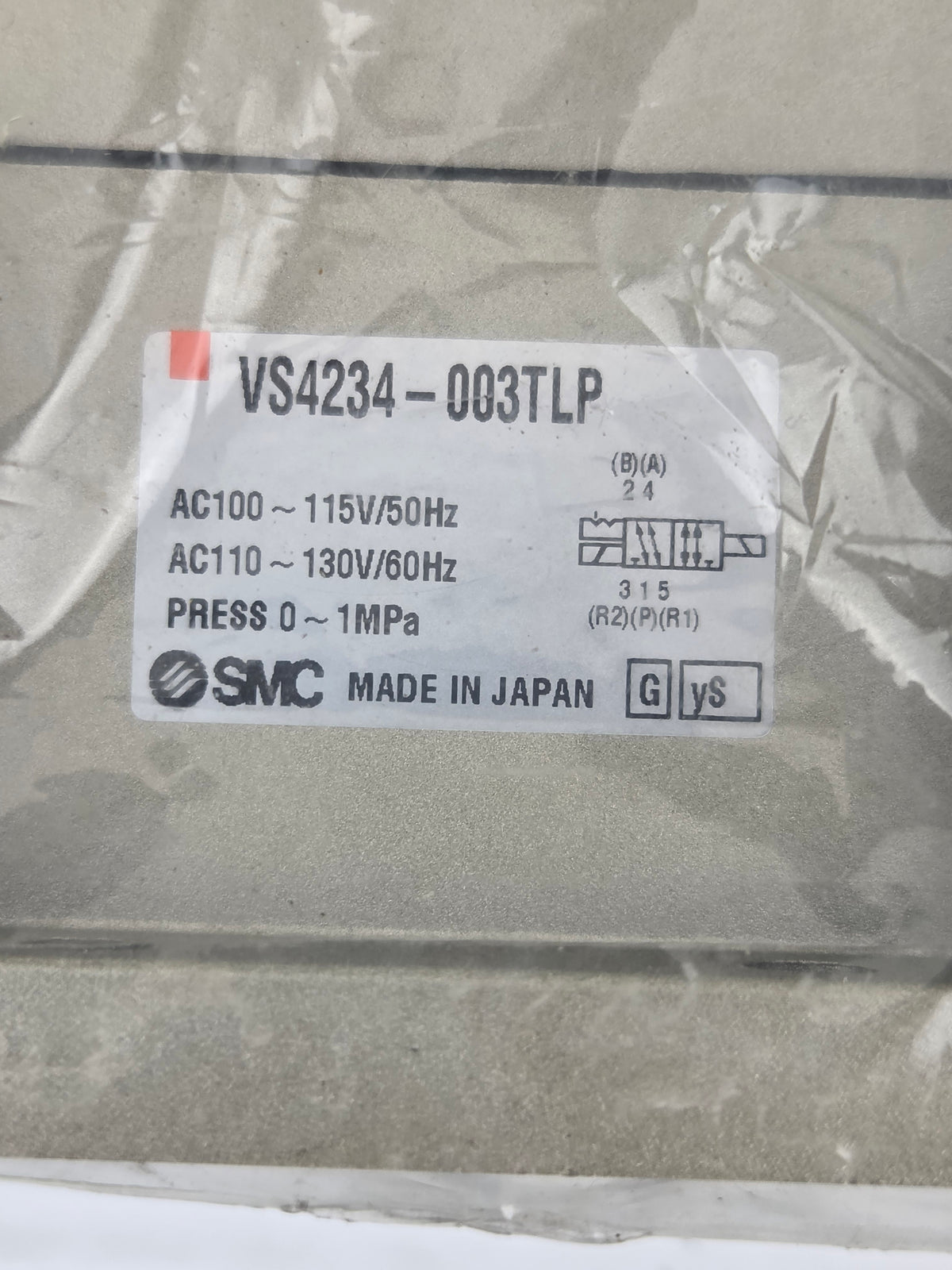 SMC VS4234-003TLP Double Solenoid Directional Control Valve 0-1MPa SOVNVS4234